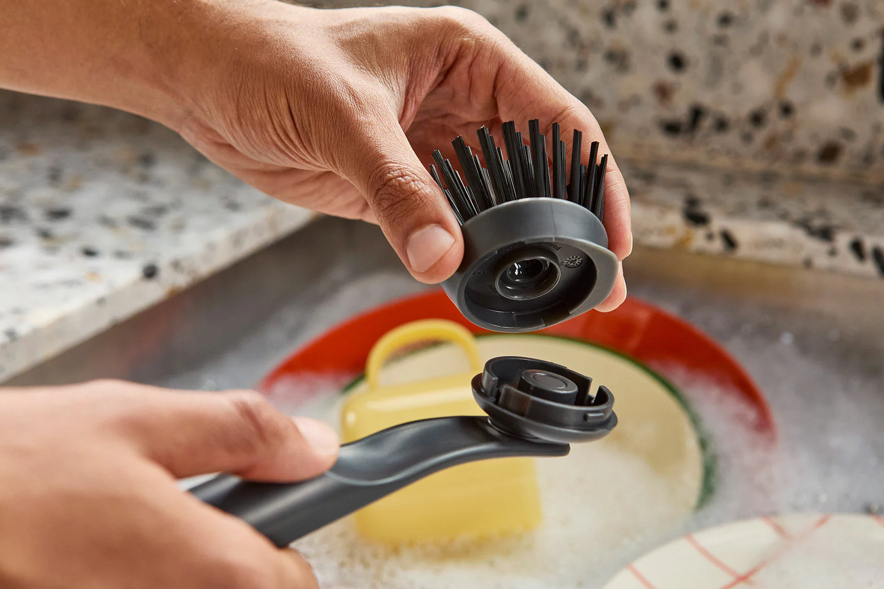2 Têtes de Brosse à Vaisselle de Rechange SinkTech™ - Image 3