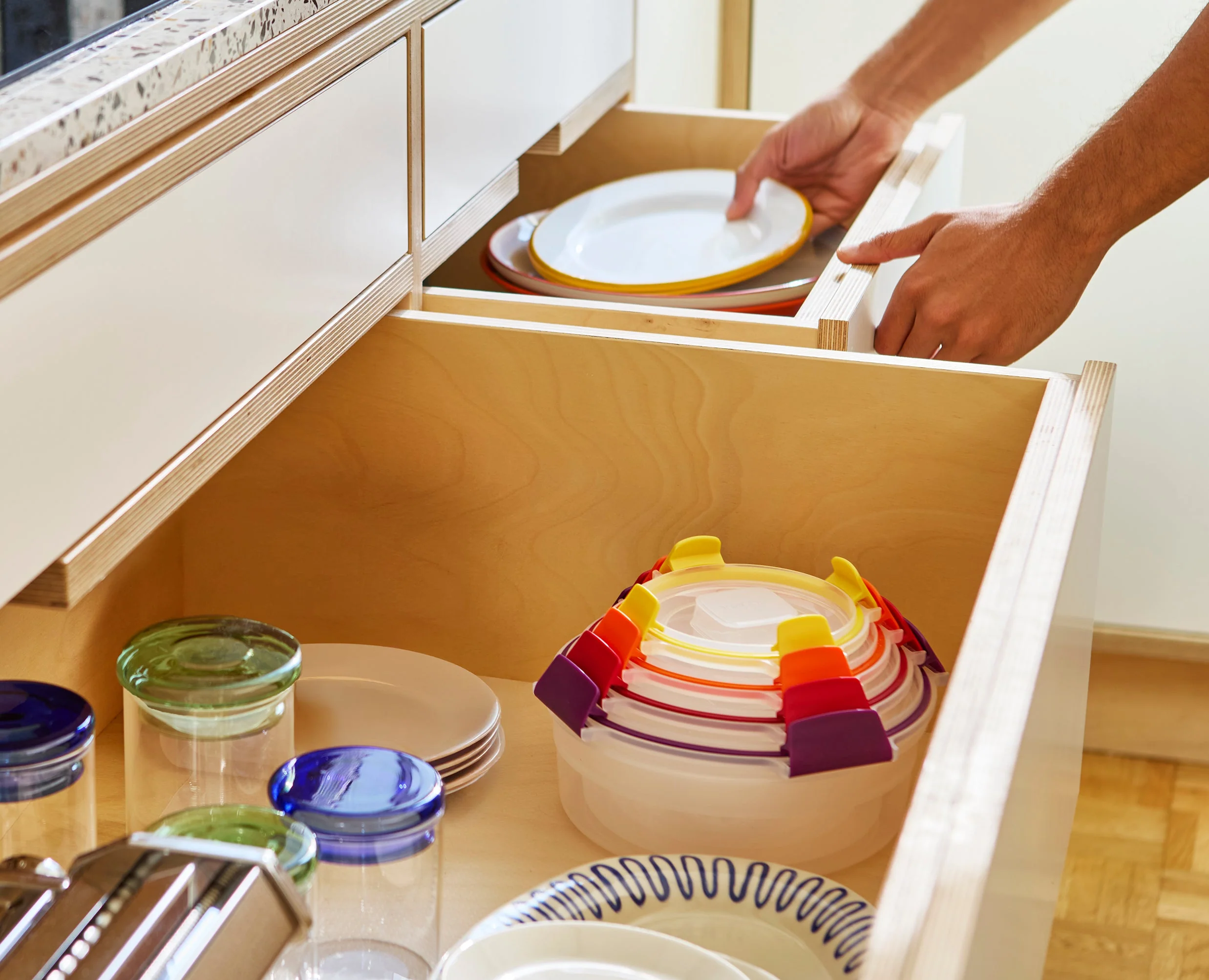 4 Boîtes Alimentaires Rondes Multicolores Nest™ Lock Round - Image 3