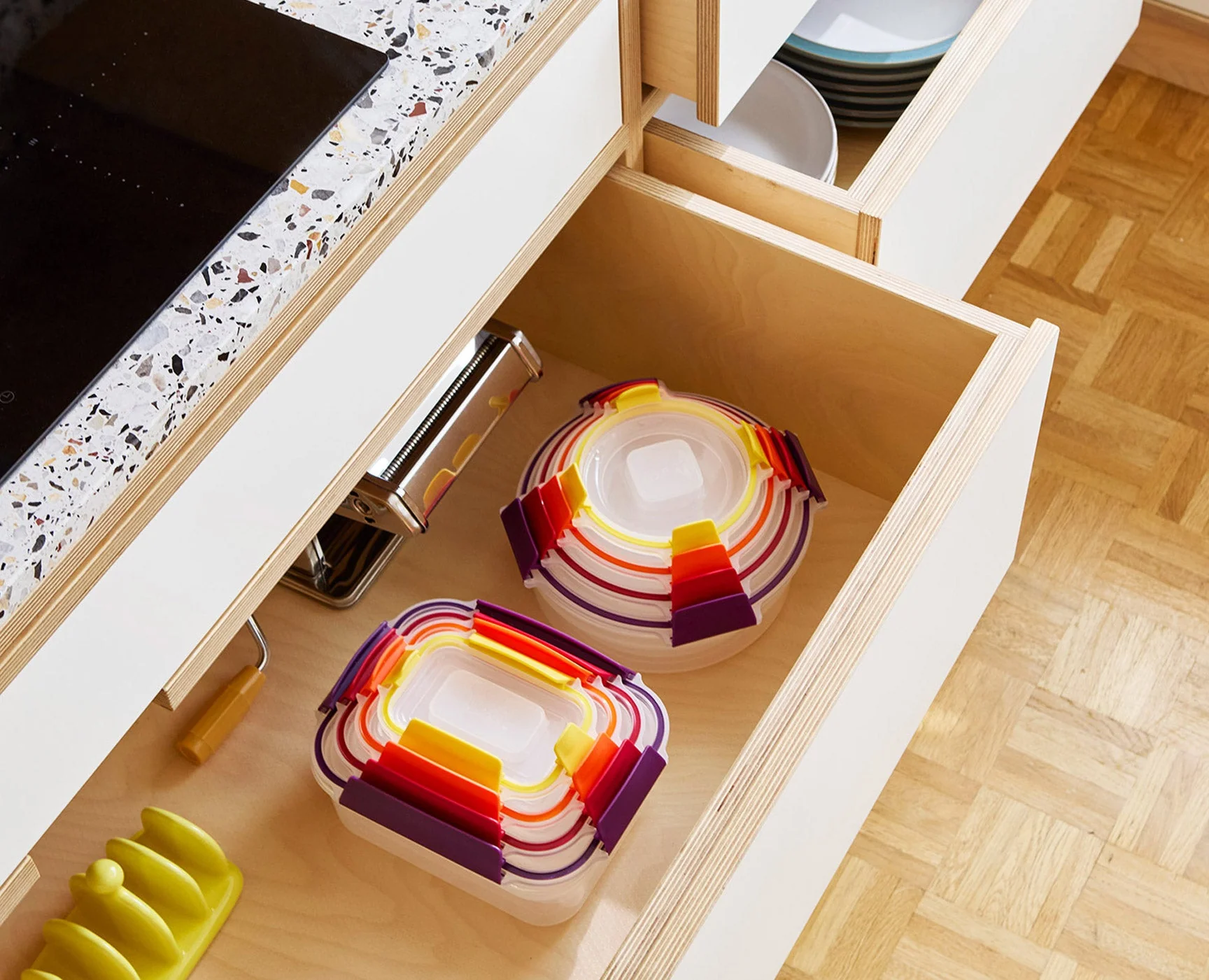 8 Boîtes Alimentaires Empilables Variés Nest™ - Image 3