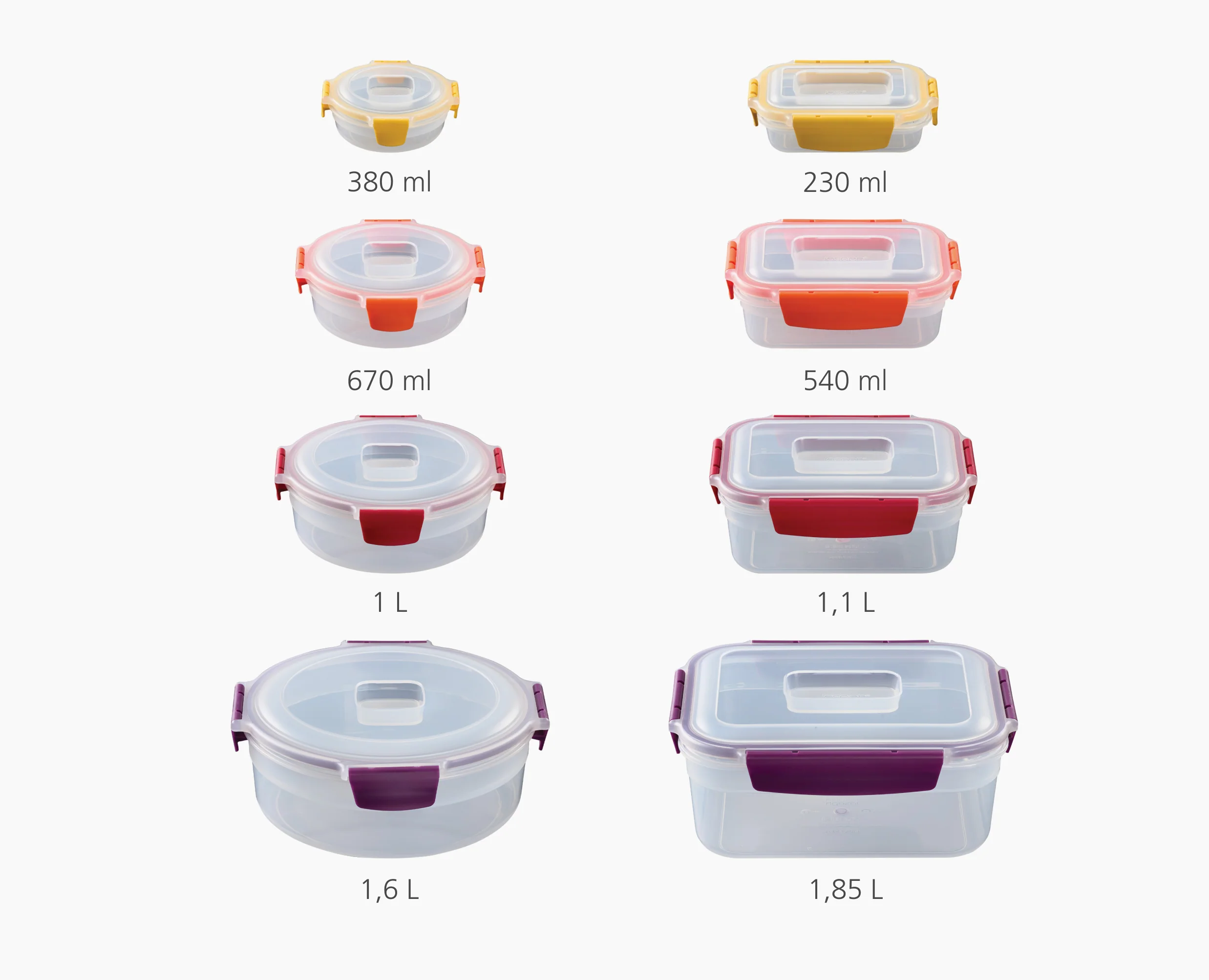 8 Boîtes Alimentaires Empilables Variés Nest™ - Image 7