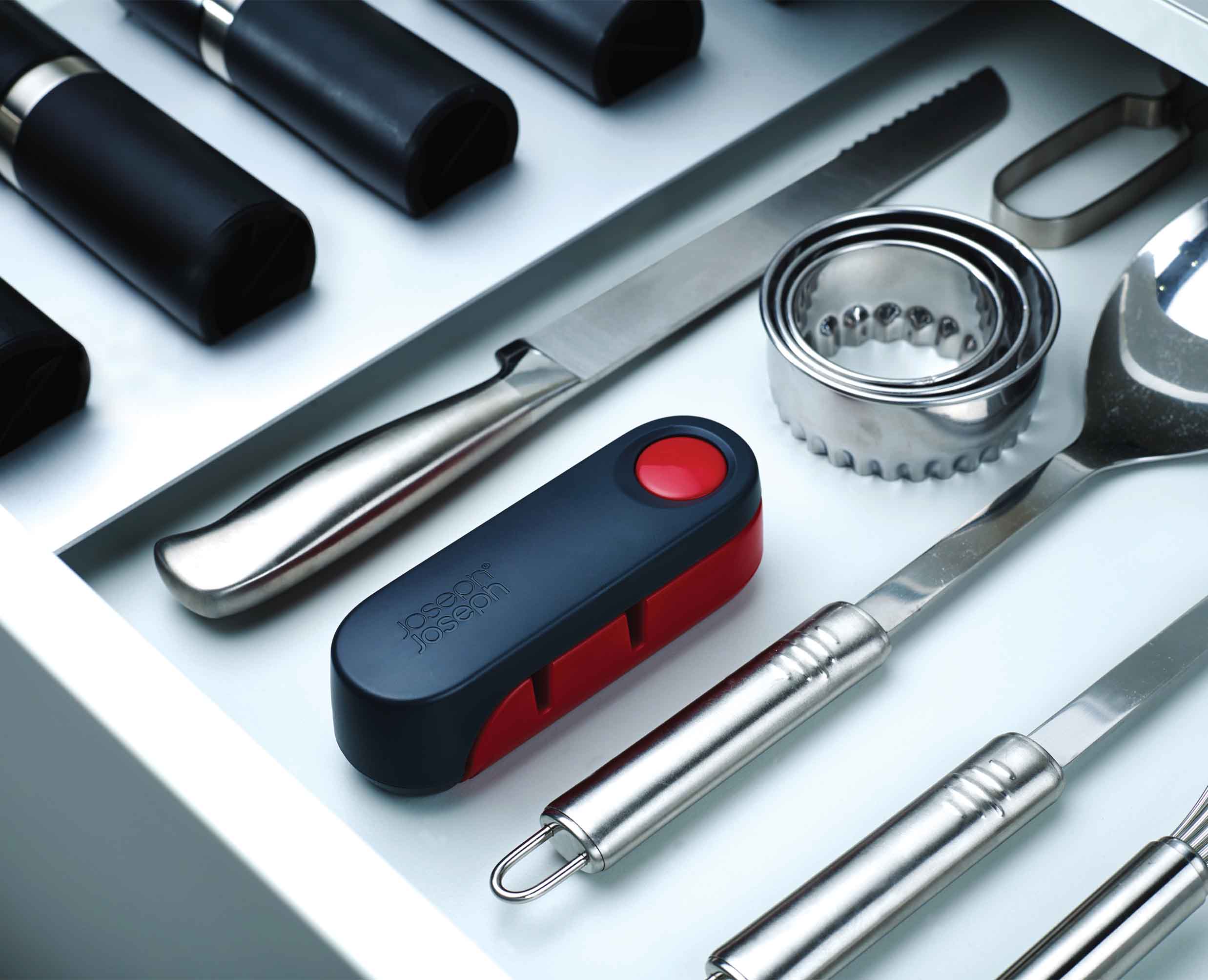 Aiguiseur à Couteau Pliant Rouge Rota™ - Image 3
