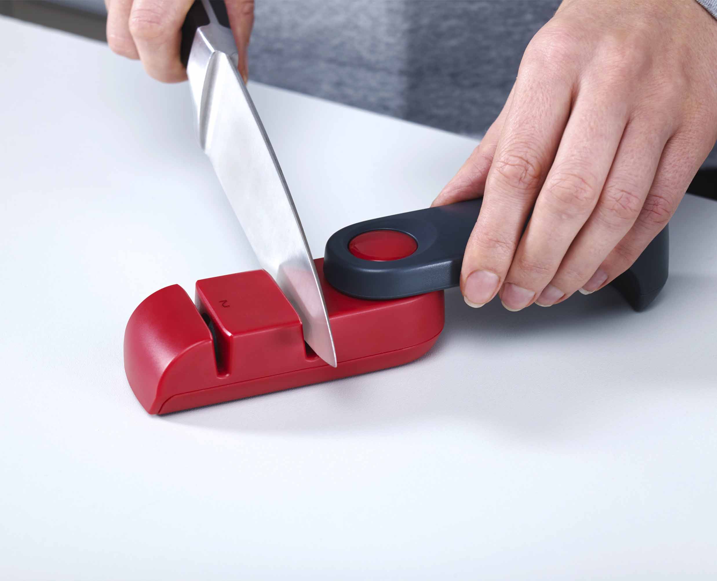Aiguiseur à Couteau Pliant Rouge Rota™ - Image 7