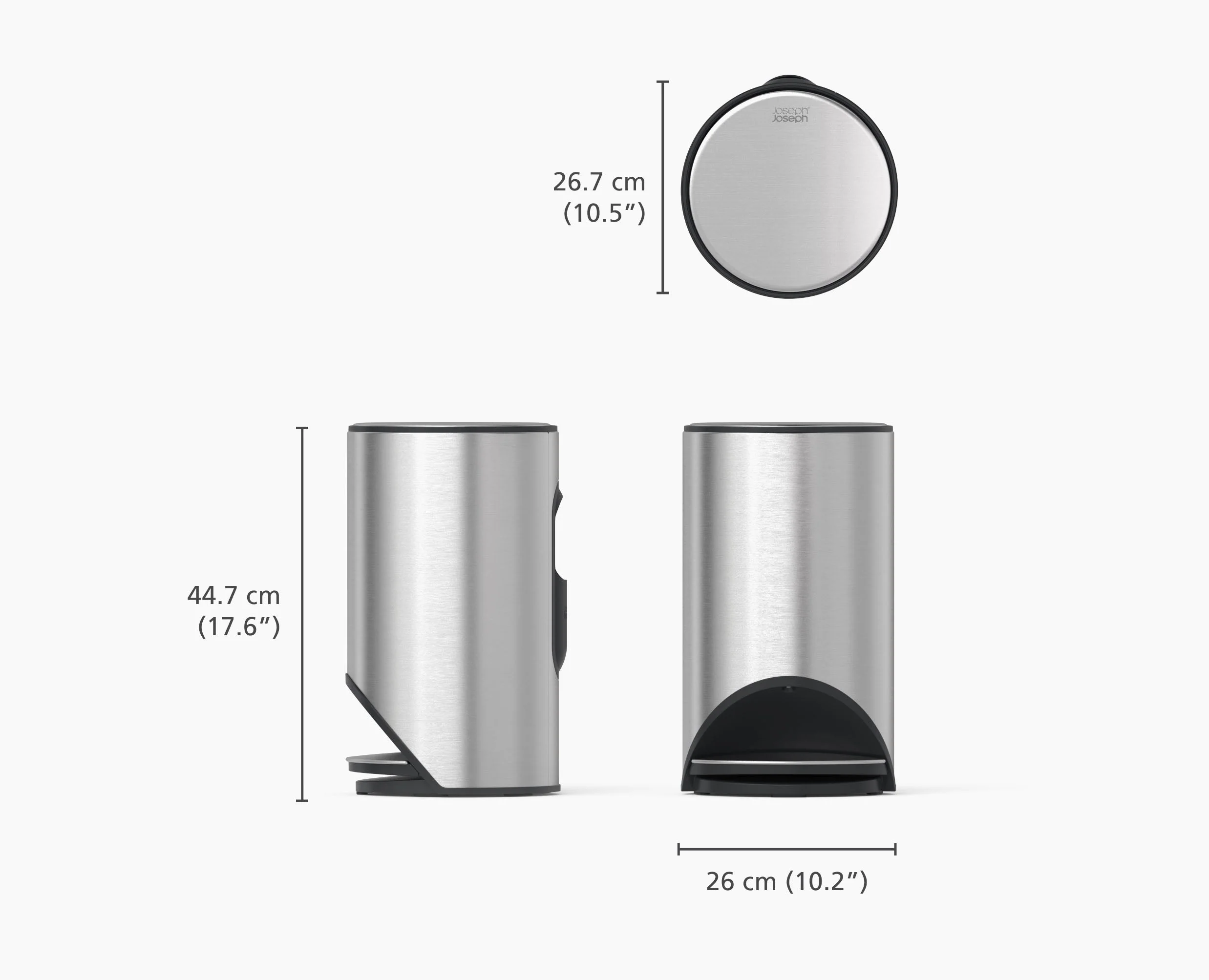 Poubelle 10l Inox Arc™ Easy-Push - Image 5