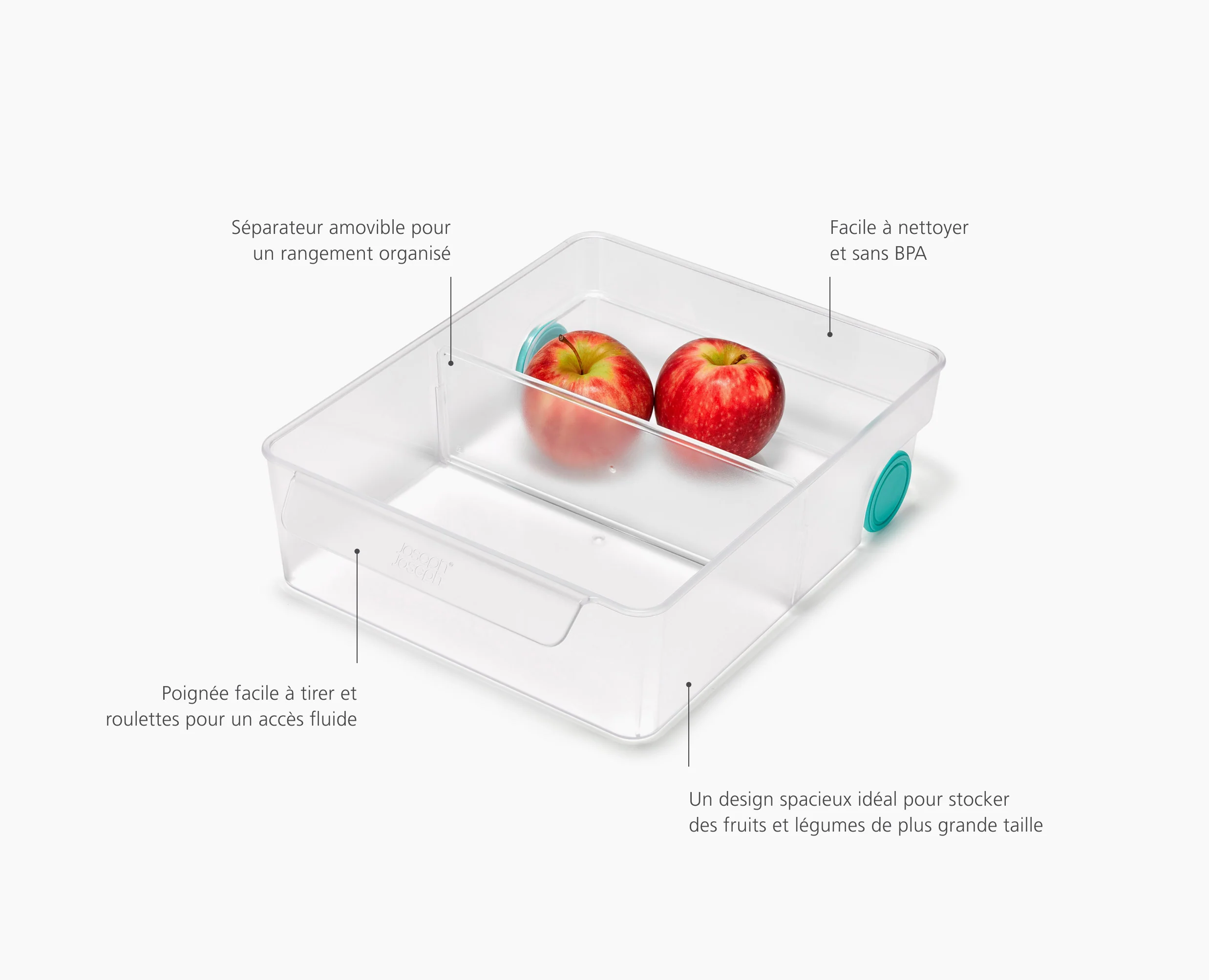 Bac Compartimenté Pour Réfrigérateur Extra Grand FridgeStore™ - Image 6