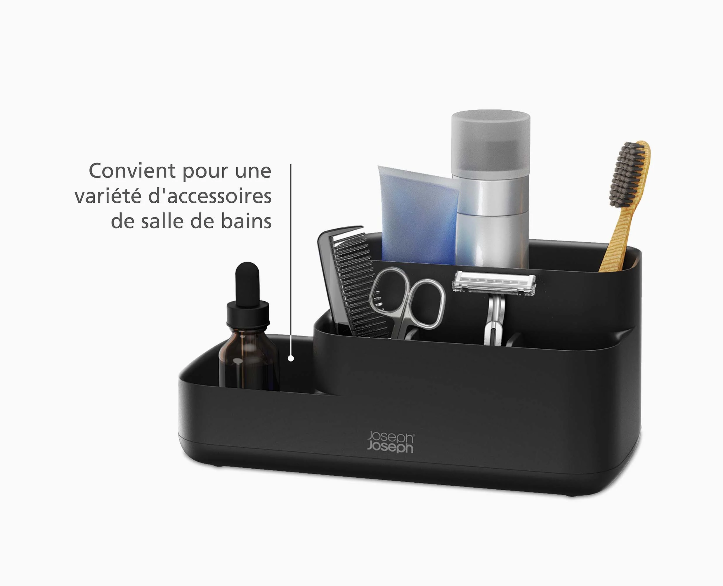 Organisateur de Salle de Bain Noir Mat EasyStore™ - Image 6