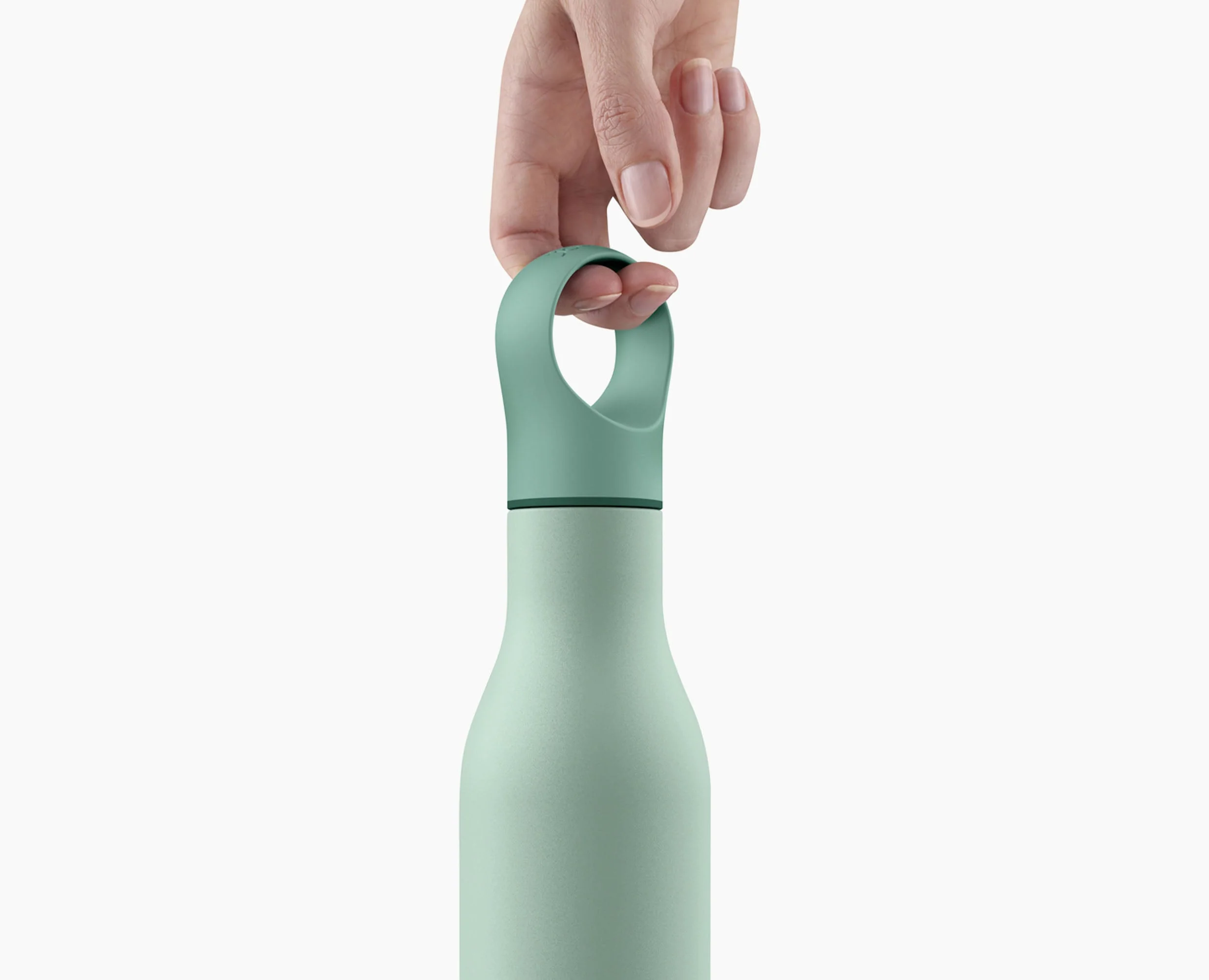 Gourde Isotherme Verte en Inox 500ml Loop™ - Image 4