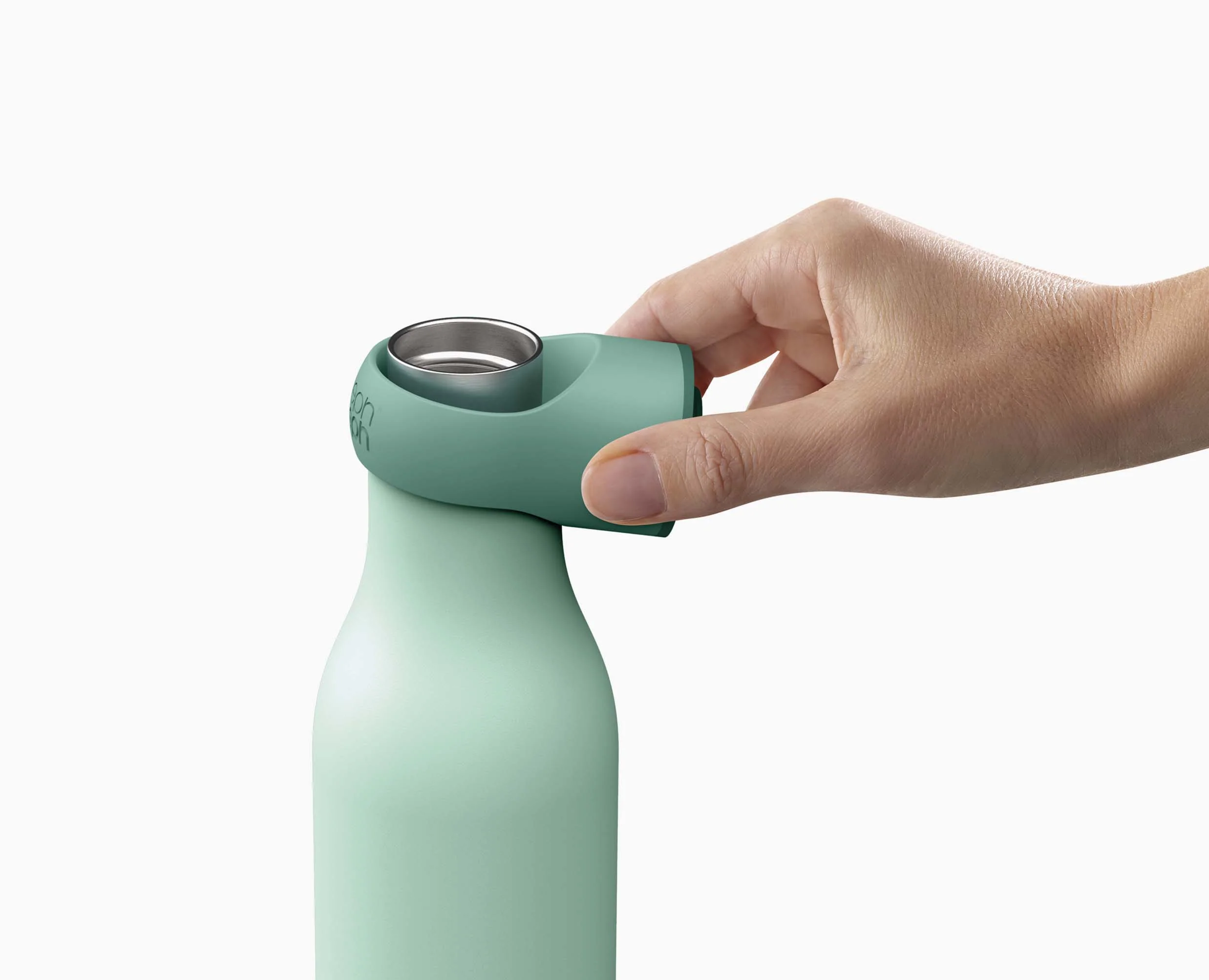 Gourde Isotherme Verte en Inox 500ml Loop™ - Image 5