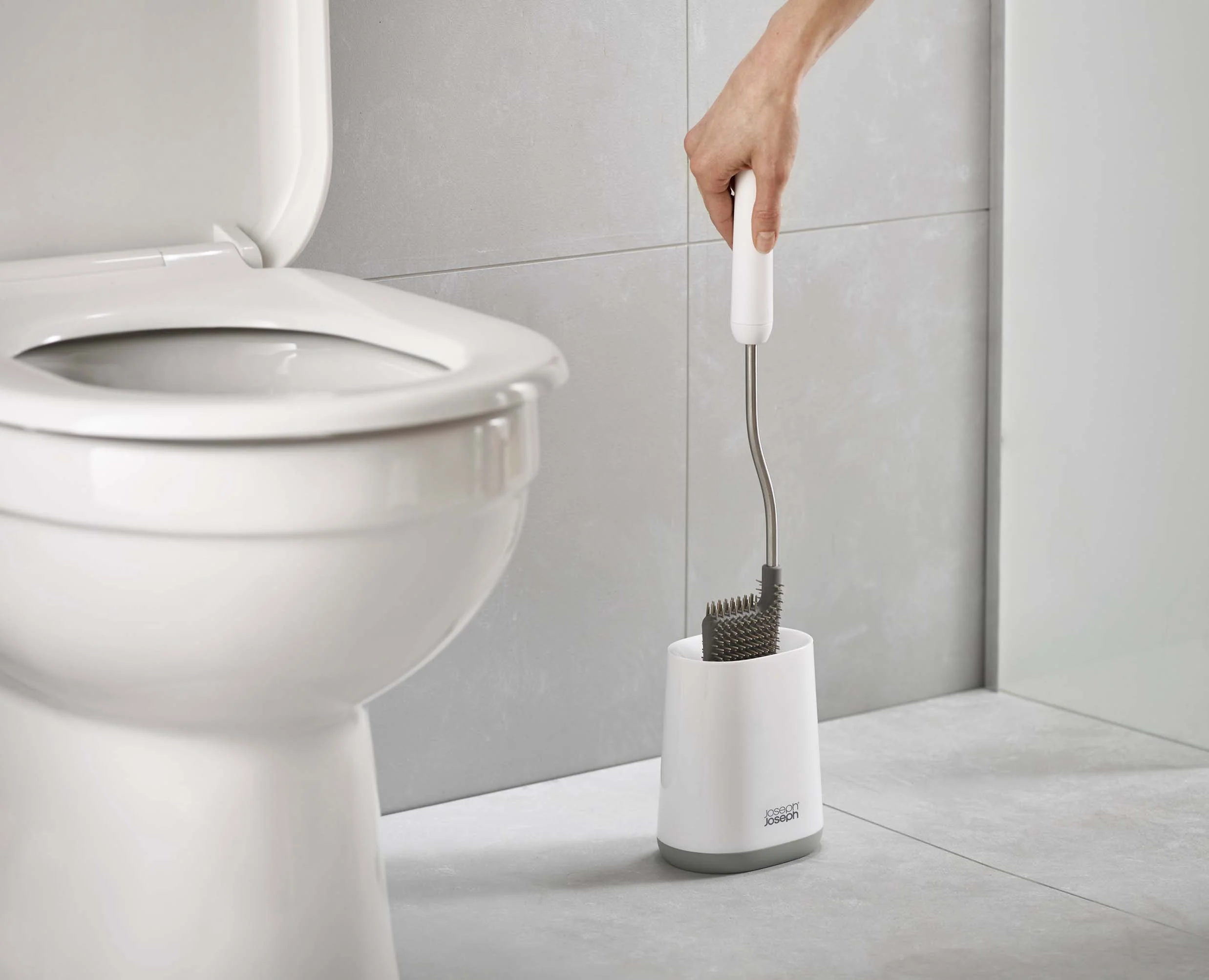 Brosse WC Plate avec Support Blanc Flex™ Lite - Image 3