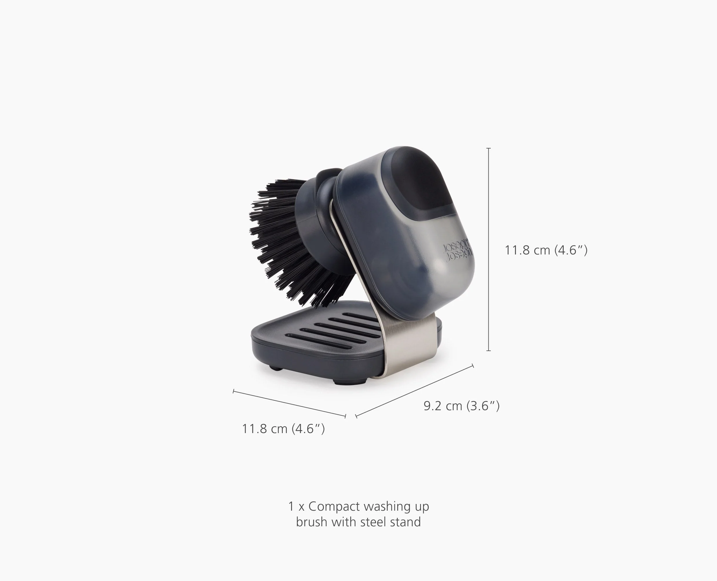 Brosse à Vaisselle à Paume avec Support Inox et 6 Têtes de Rechange SinkTech - Image 8