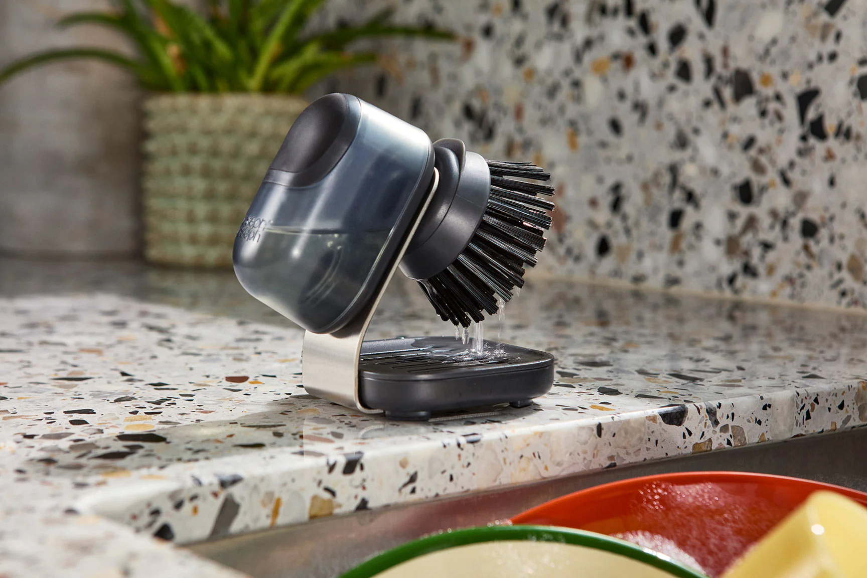 Brosse à Vaisselle à Paume avec Support SinkTech™ - Image 2
