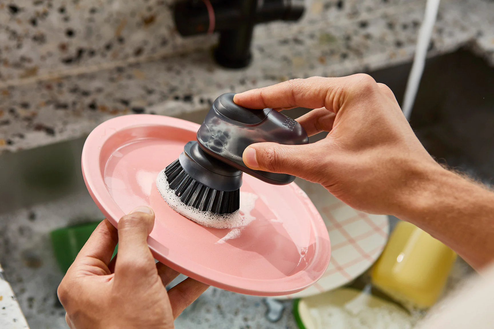 Brosse à Vaisselle à Paume avec Support SinkTech™ - Image 3