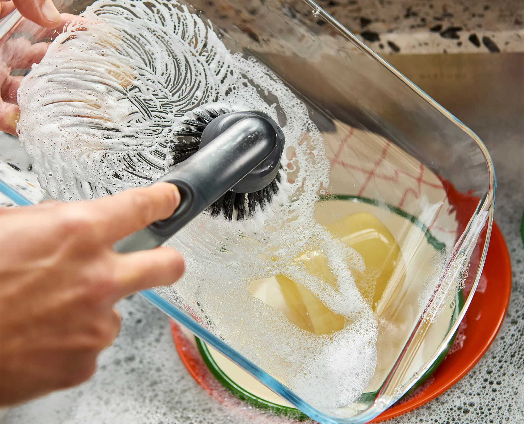 Brosse à Vaisselle avec Distributeur de Savon & Rechange SinkTech™ - Image 3