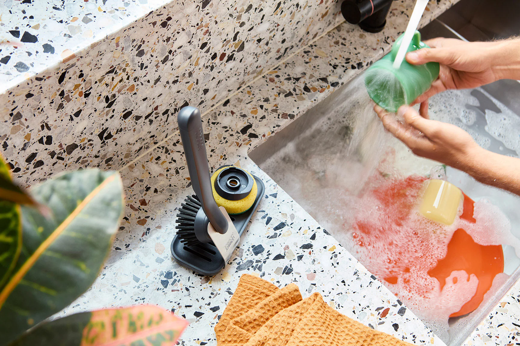 Brosse à Vaisselle avec Tête d'Éponge Interchangeables SinkTech™ - Image 3
