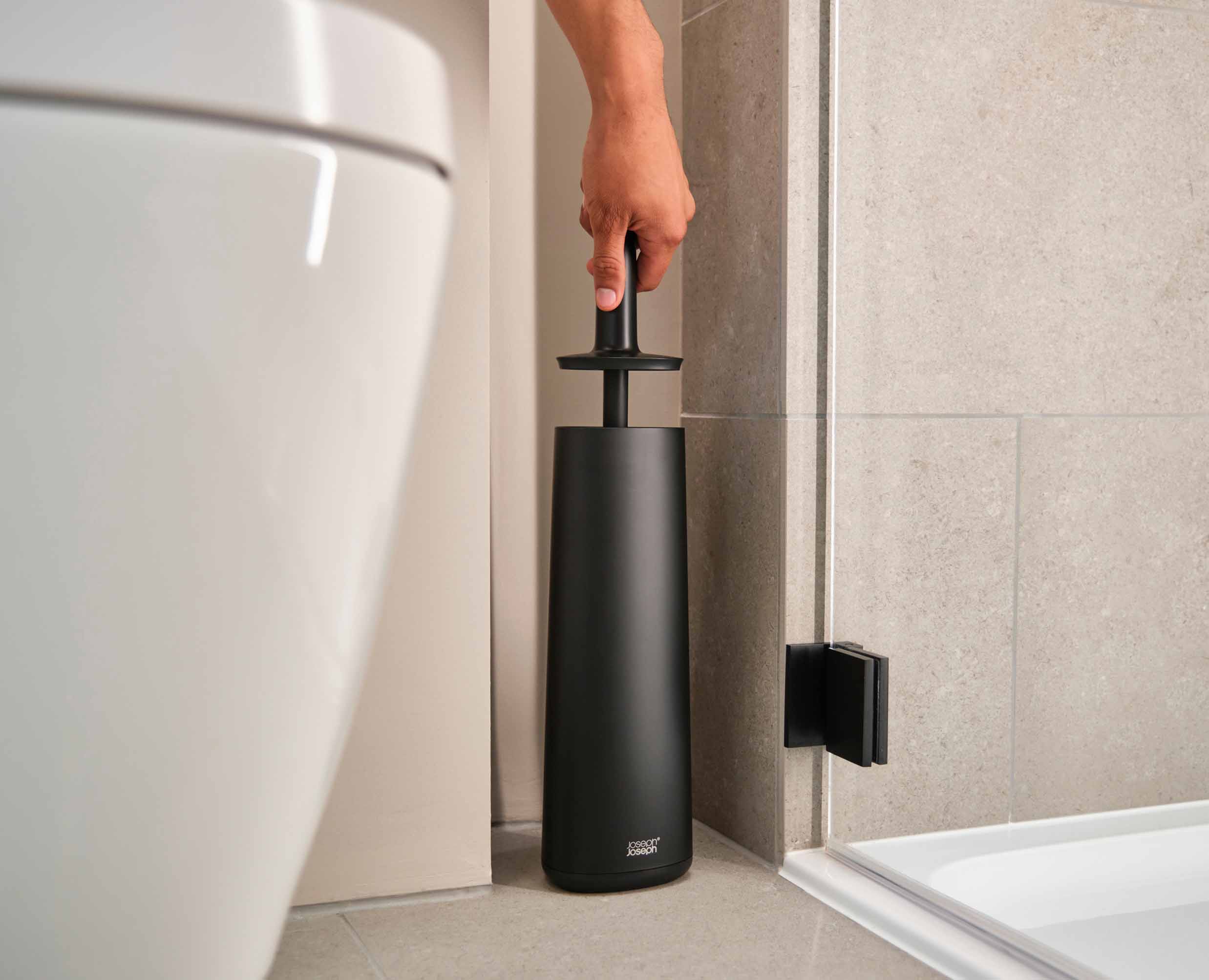 Brosse WC Anti Gouttes Noir Mat Flex™ 360 - Image 3