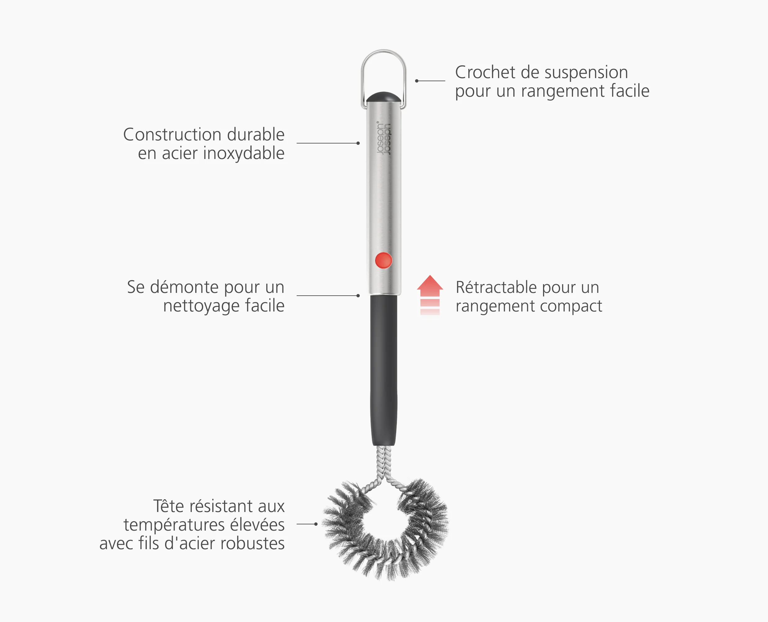 Brosse Nettoyage Barbecue Rétractable GrillOut™ - Image 6
