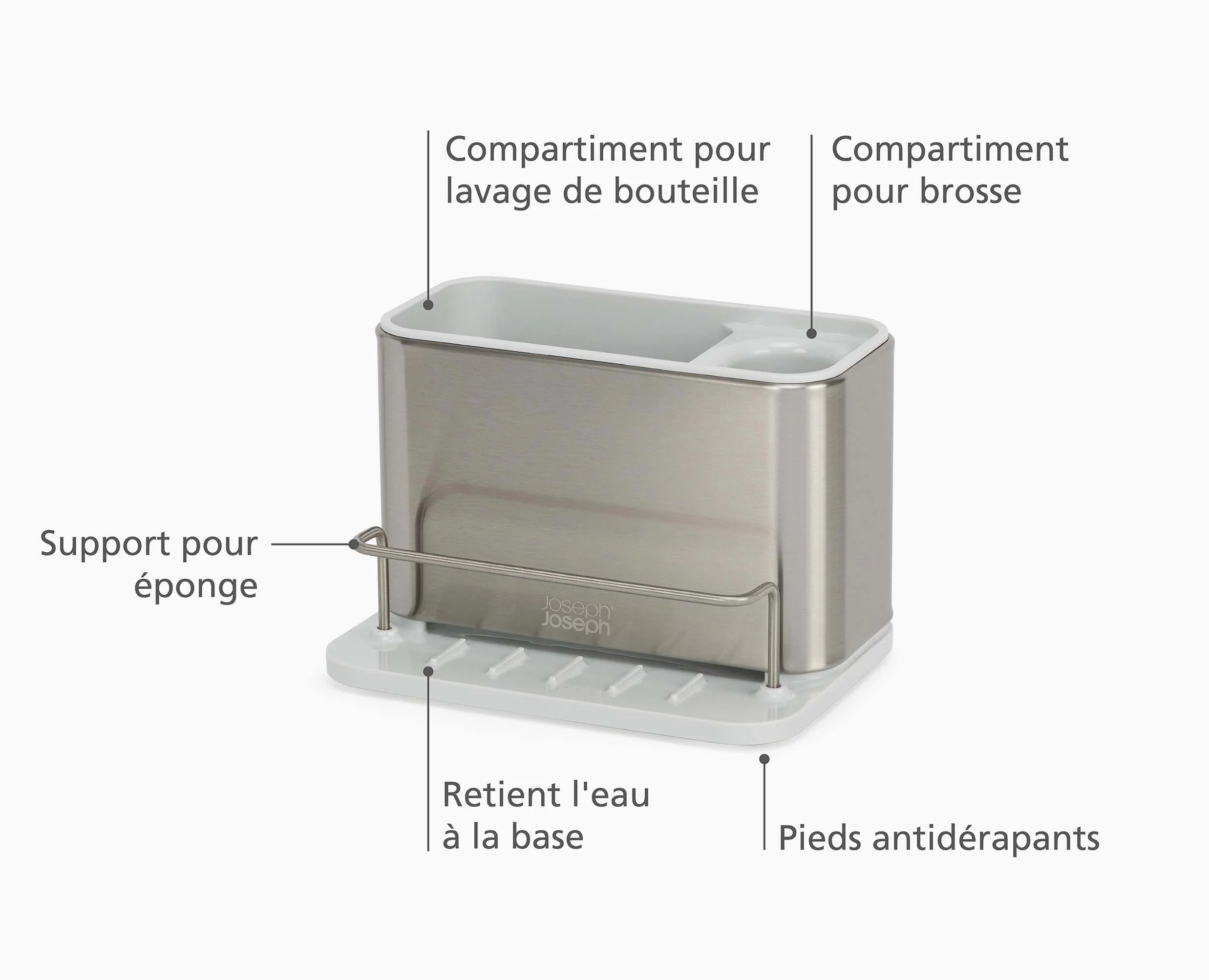 Organisateur d'évier en acier inoxydable Surface™ - Image 8