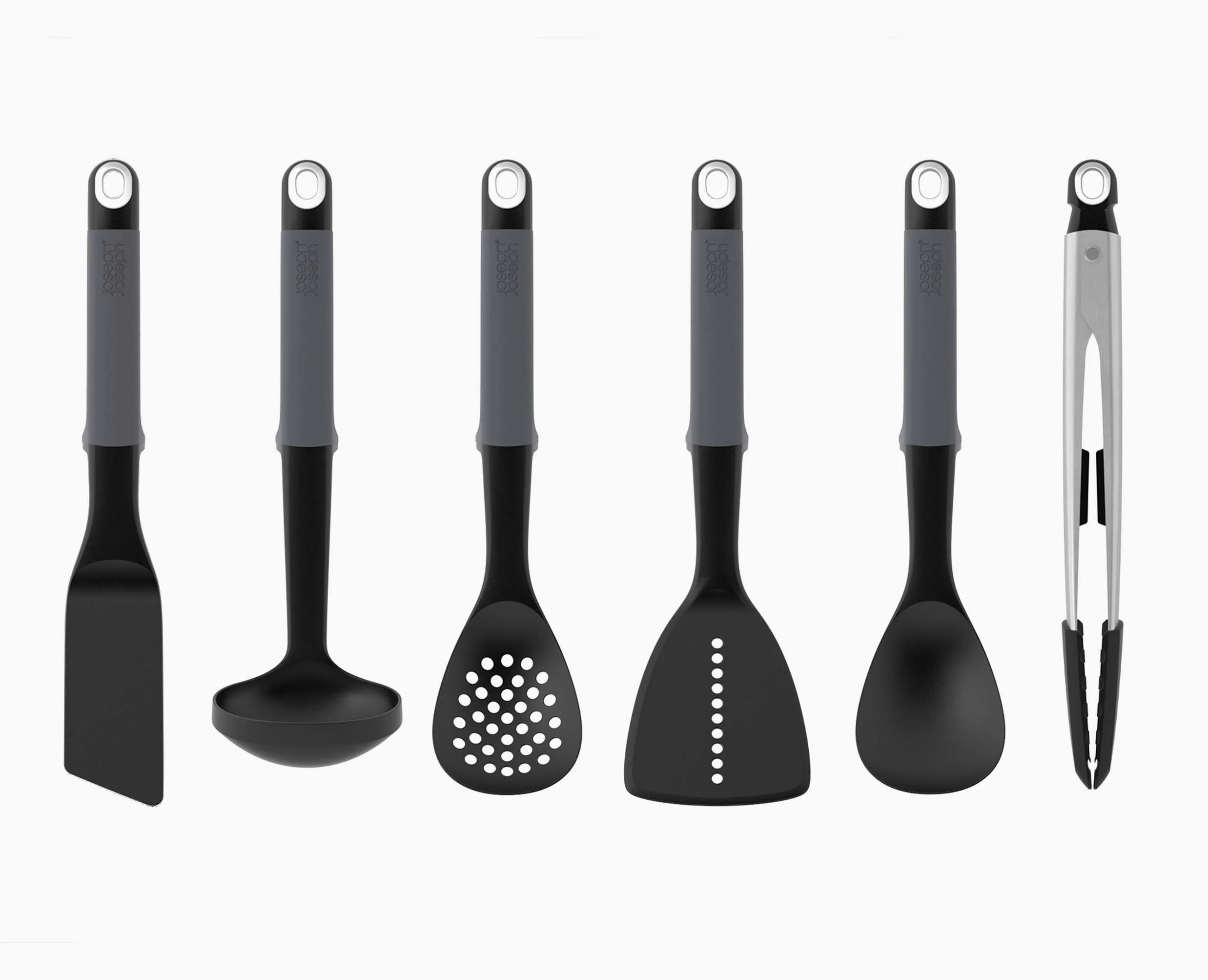 Carrousel de 6 Ustensiles de Cuisine avec Pinces Gris Elevate™ - Image 4