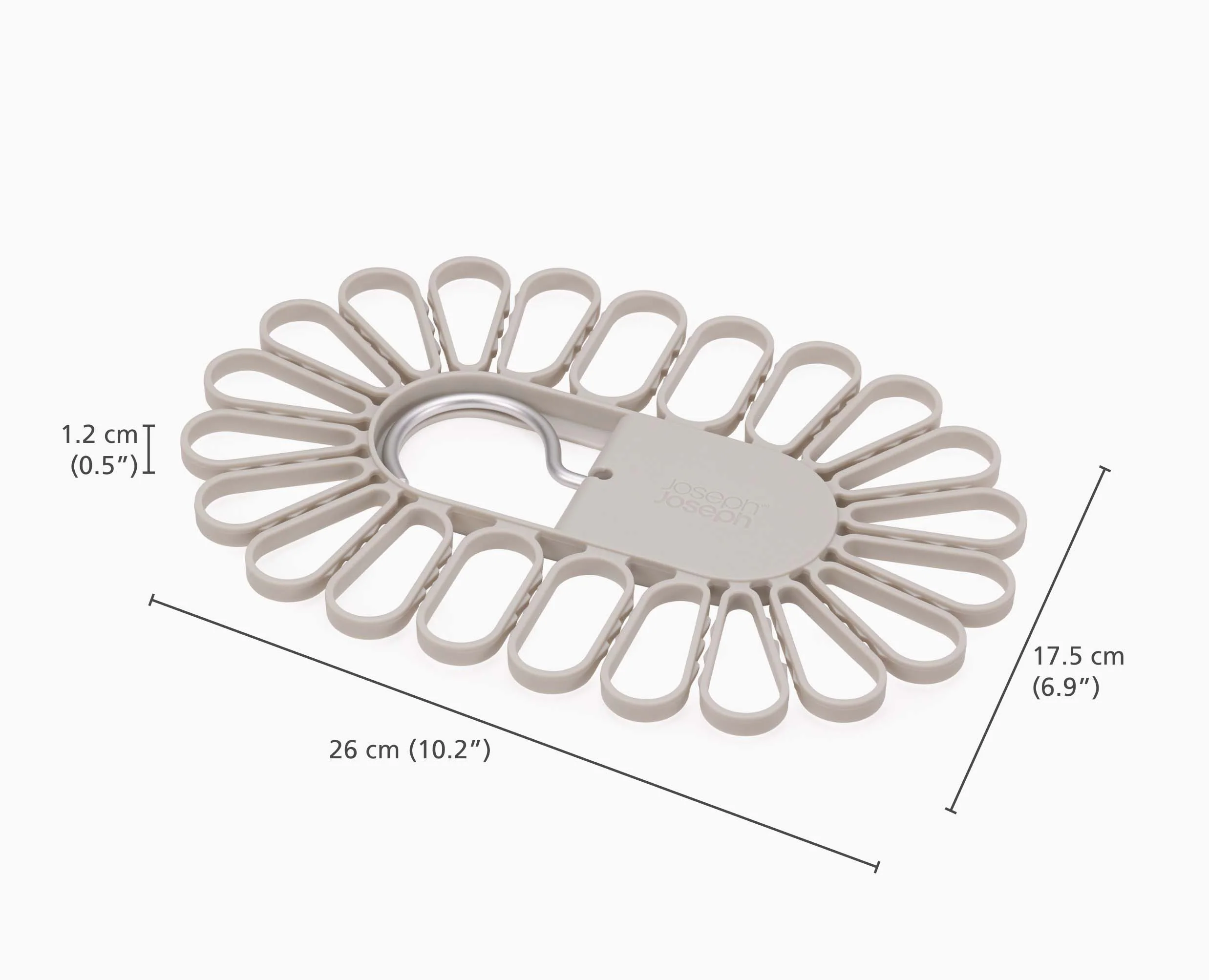 Cintre de séchage écru à accroche rapide Petal™, 22 pièces - Image 5