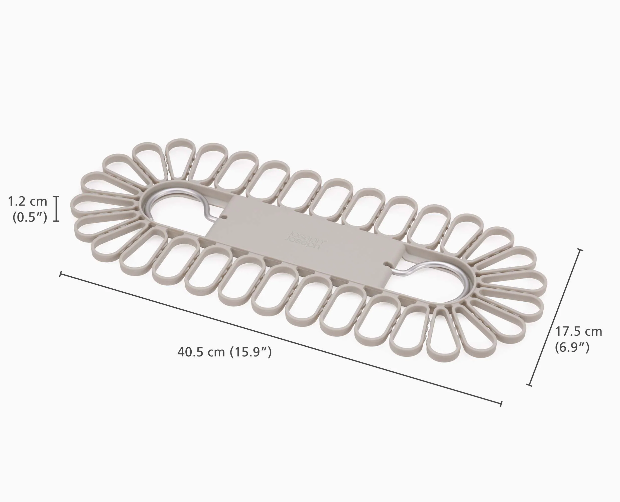 Cintre de séchage écru à accroche rapide Petal™, 32 pièces - Image 5
