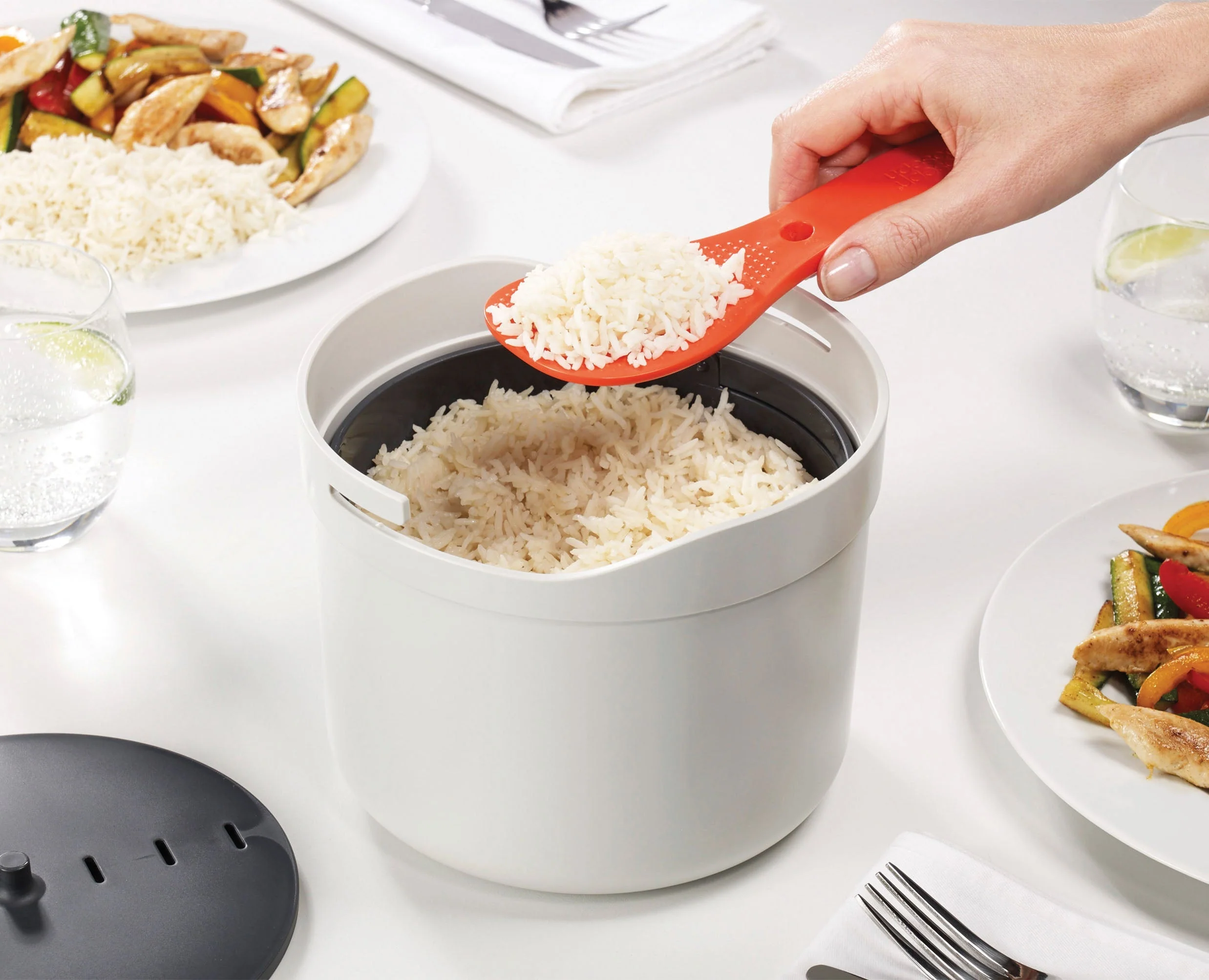 Cuiseur de Riz pour Micro-ondes en Blanc M-Cuisine™ - Image 3