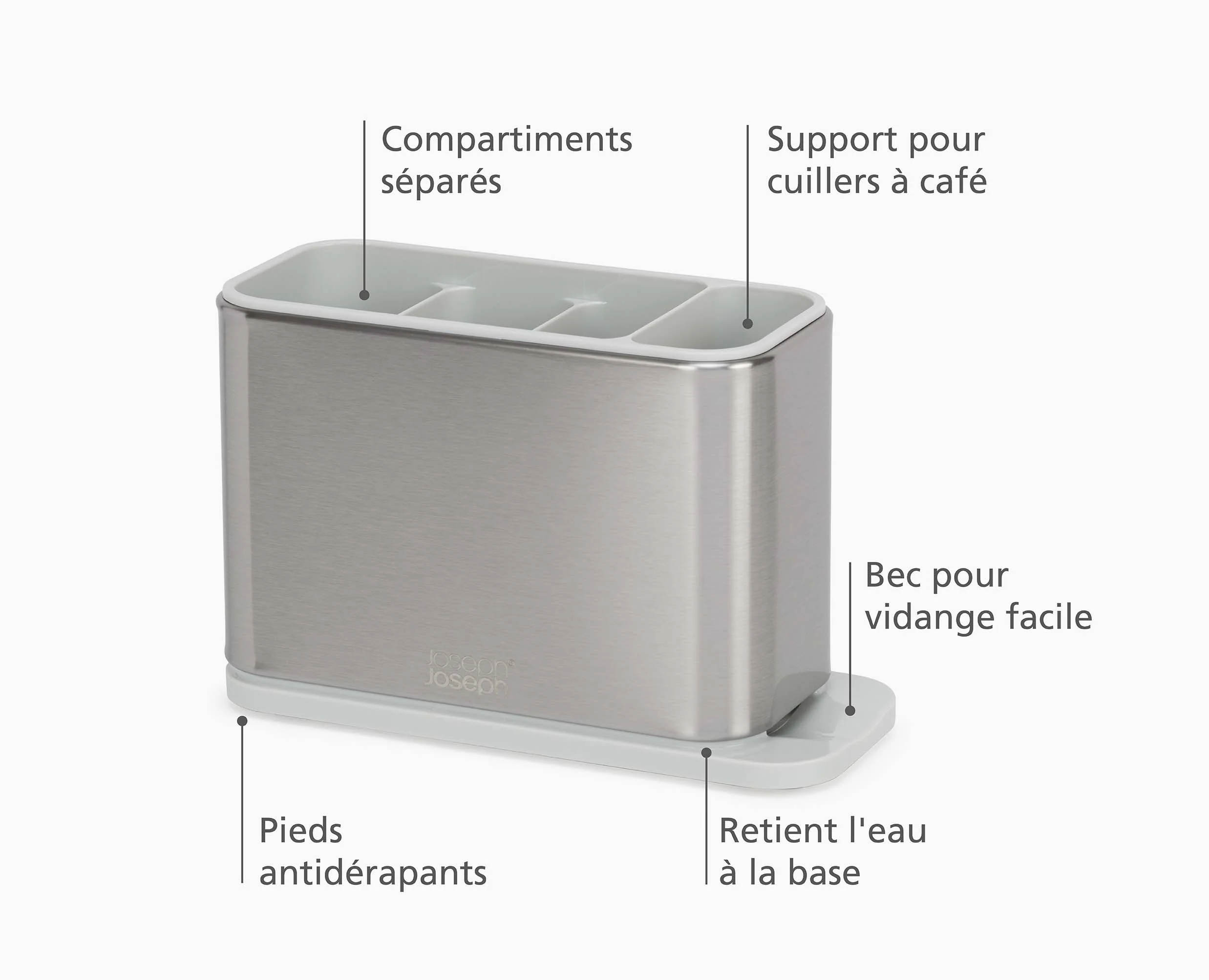 Égouttoir à couverts en acier inoxydable Surface™ - Image 9