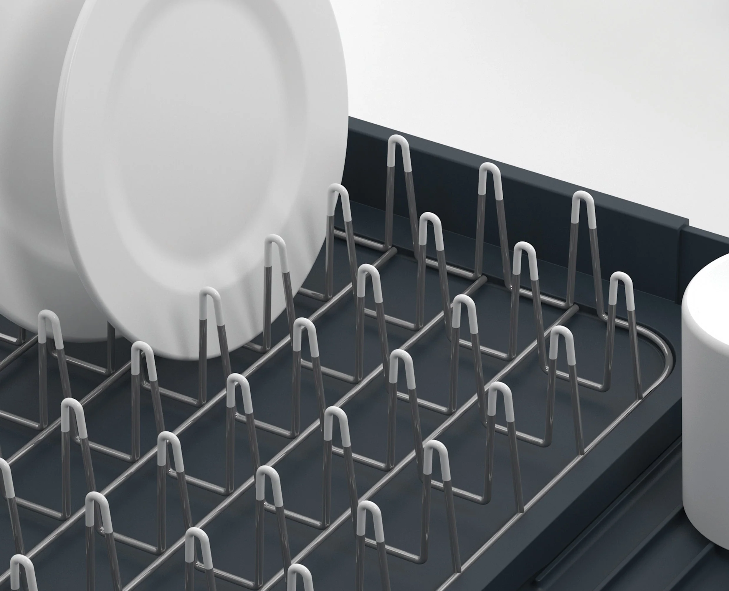 Égouttoir à vaisselle extensible gris Extend™ - Image 4