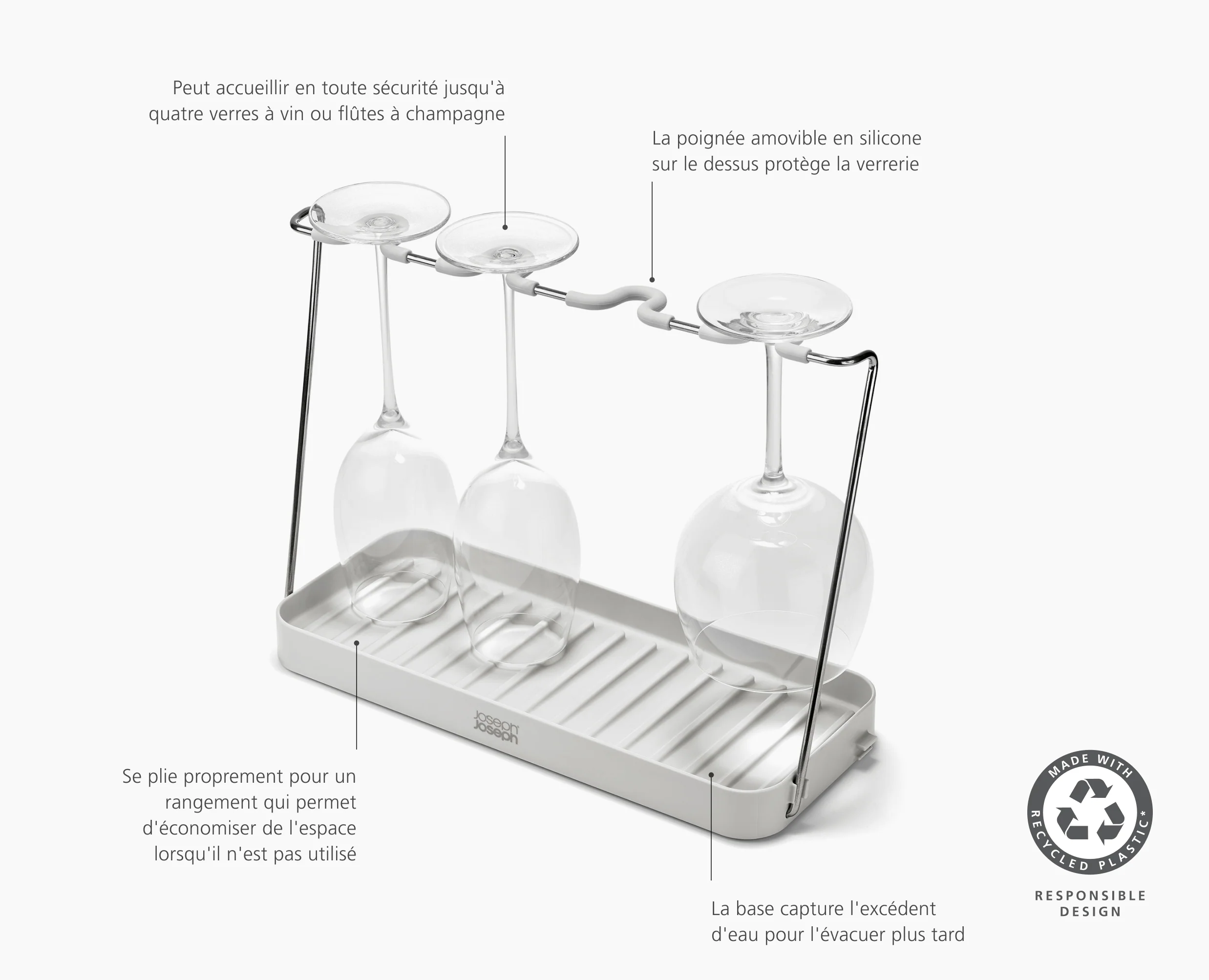 Égouttoir Pliable Pour Verres à Vin Drysmart™ - Image 6