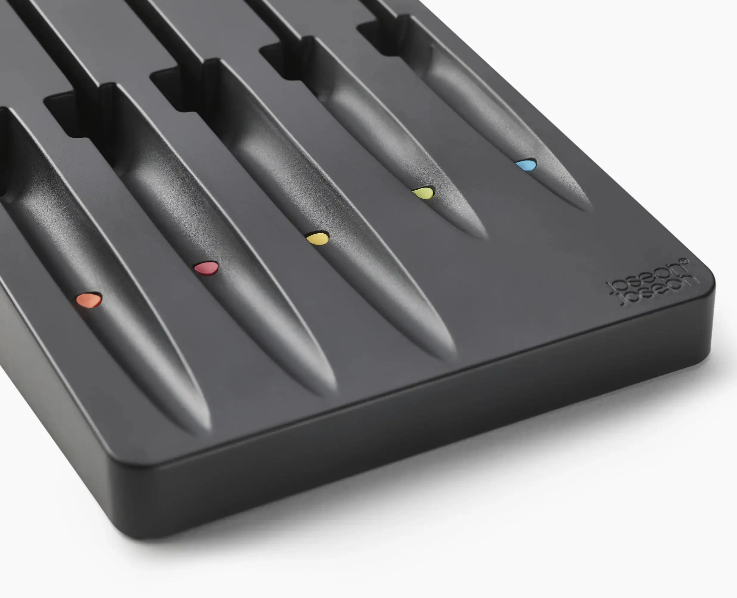 Ensemble de 5 Couteaux de Cuisine Elevate™ Multicolore avec Rangement de Tiroir - Image 6