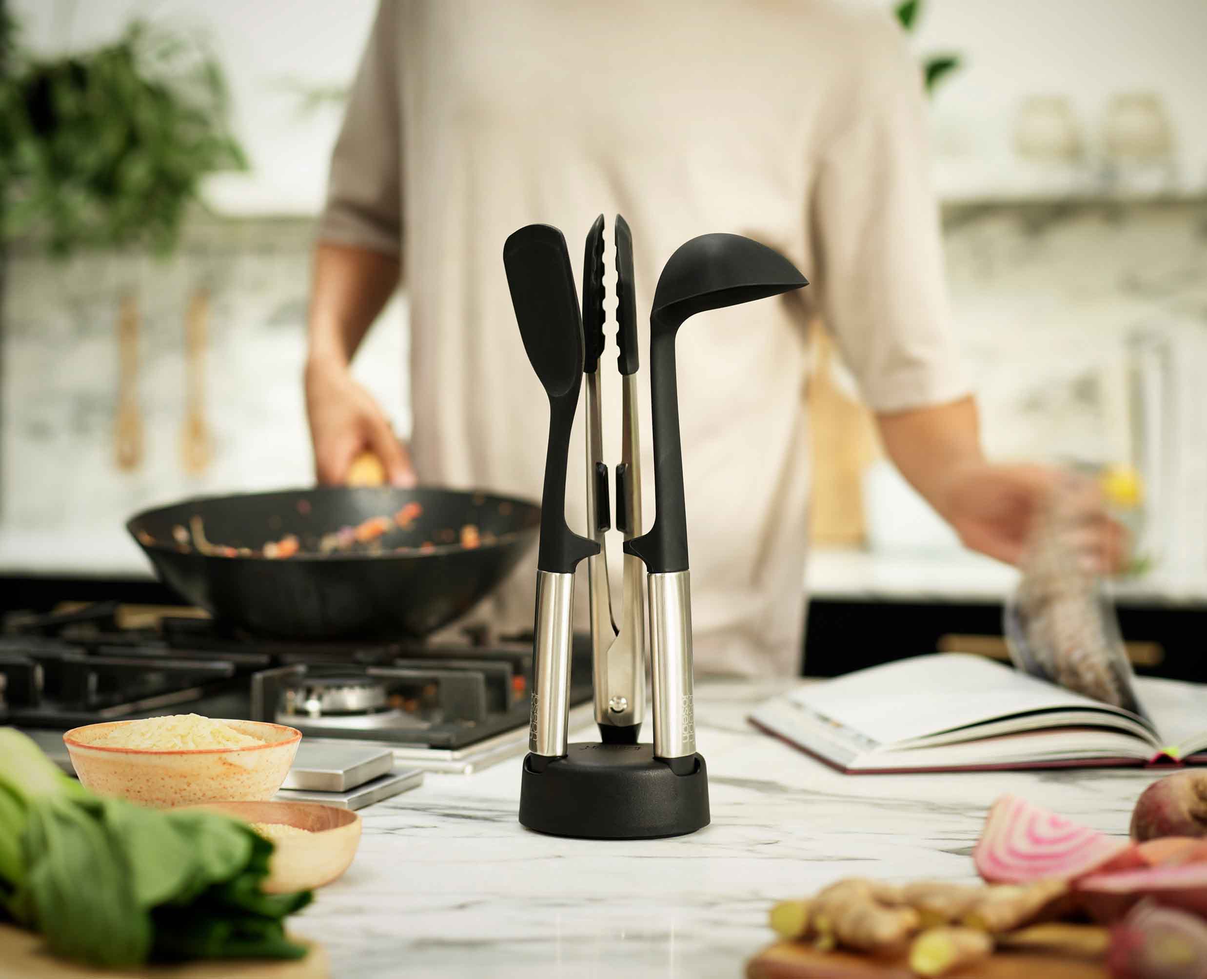 Ensemble de 3 ustensiles Elevate™ Fusion avec socle compact - Image 3