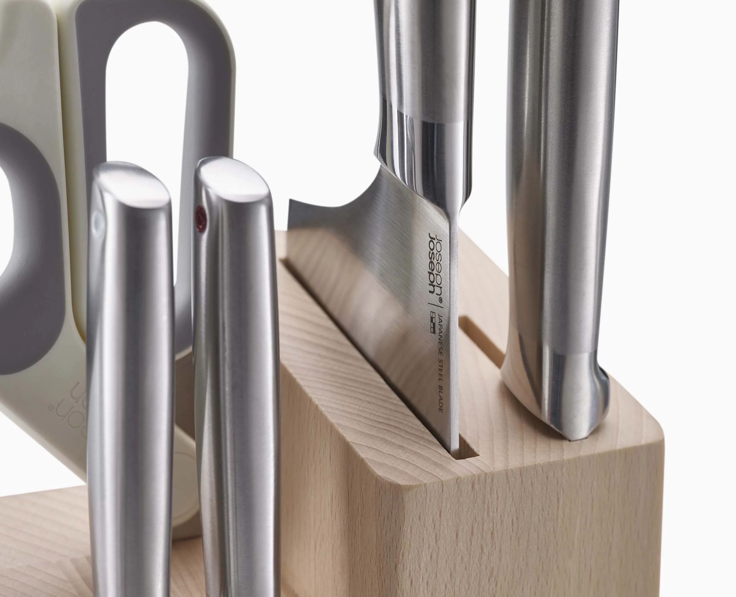 Bloc en Bois avec 5 Couteaux de Cuisine et des Ciseaux Elevate™ Fusion - Image 7