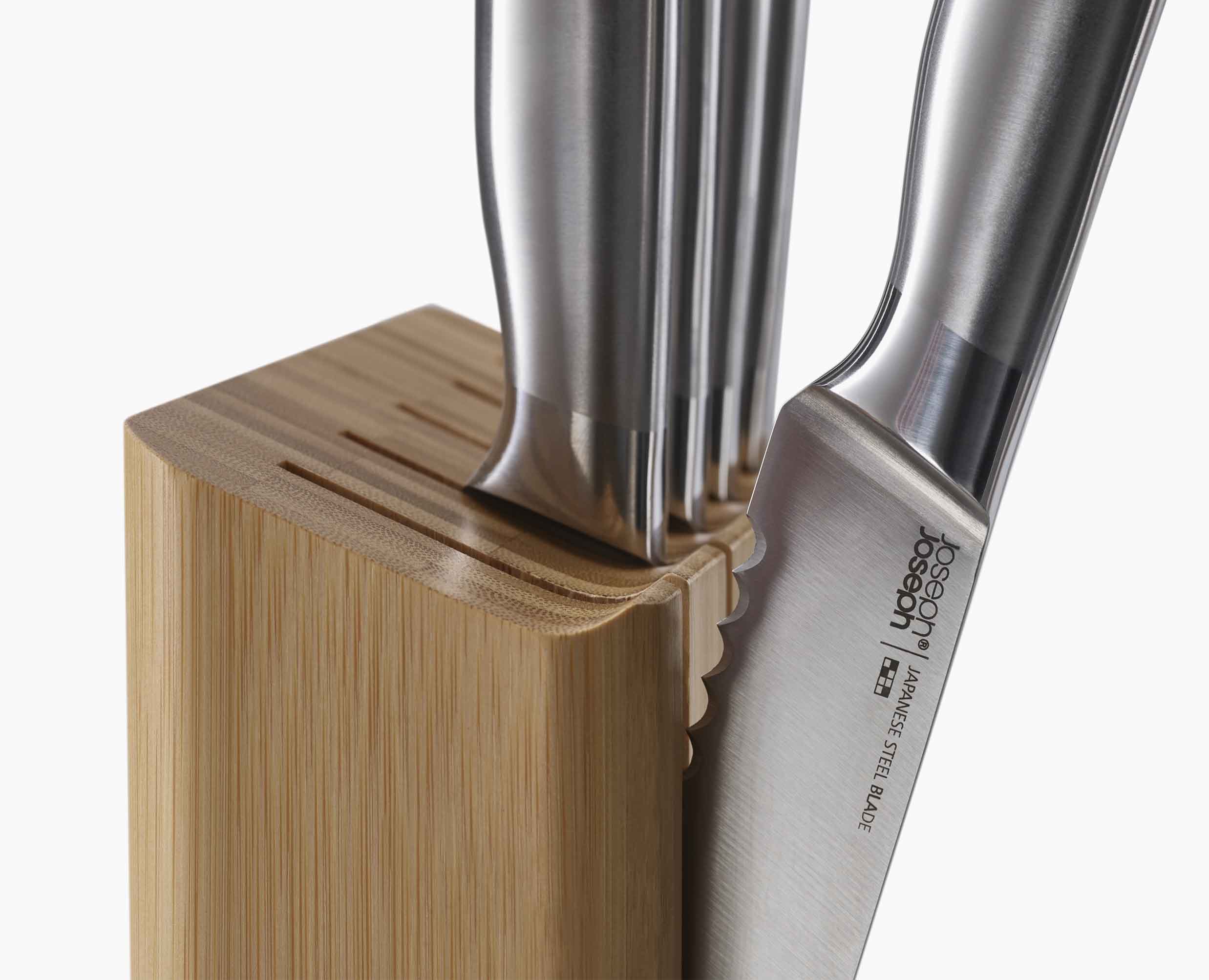 Ensemble de 5 Couteaux de Cuisine Elevate™ avec Bloc en Bambou - Image 5