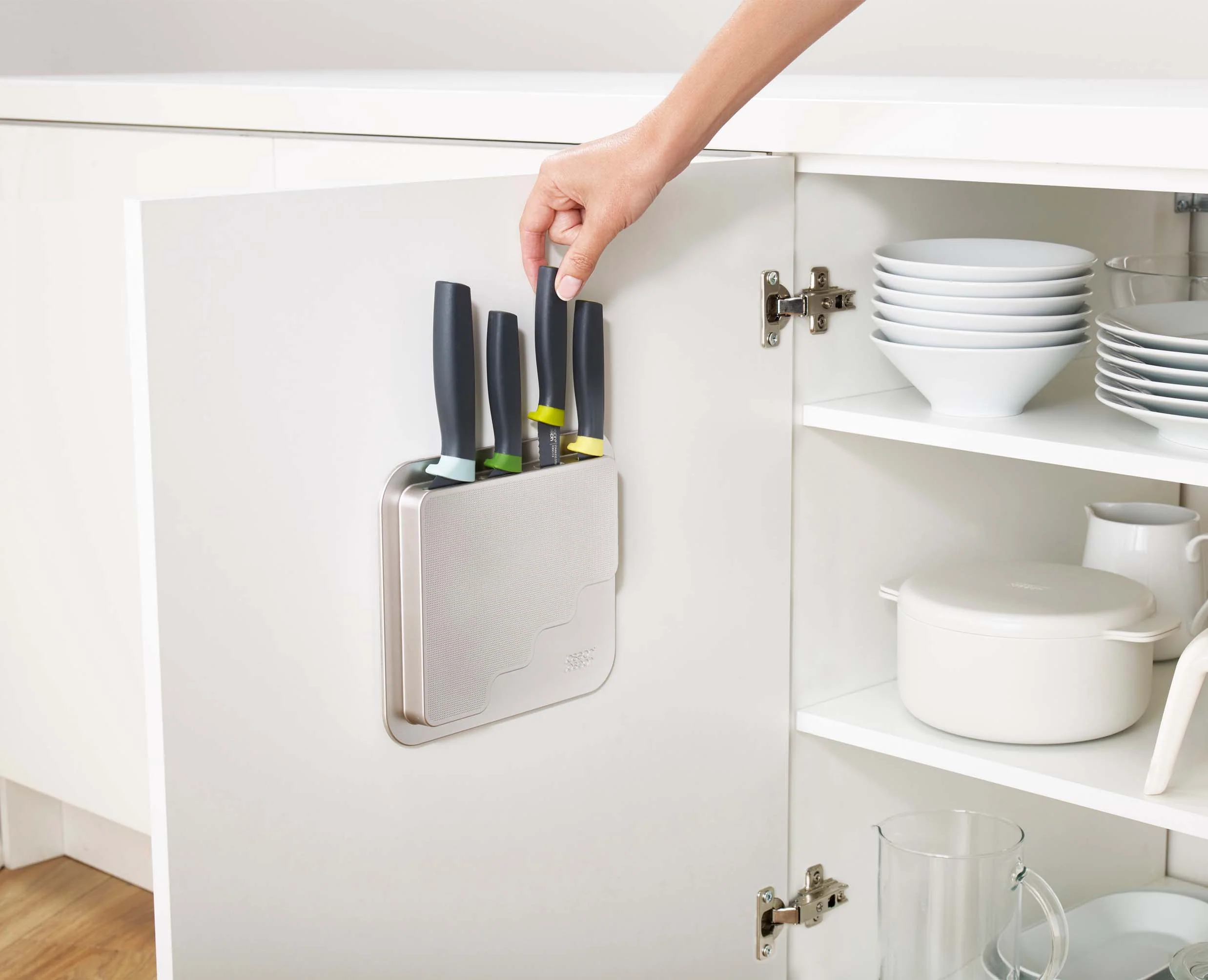 Ensemble de 4 Couteaux de Cuisine Elevate™  Opale à Rangement de Porte DoorStore™ - Image 3