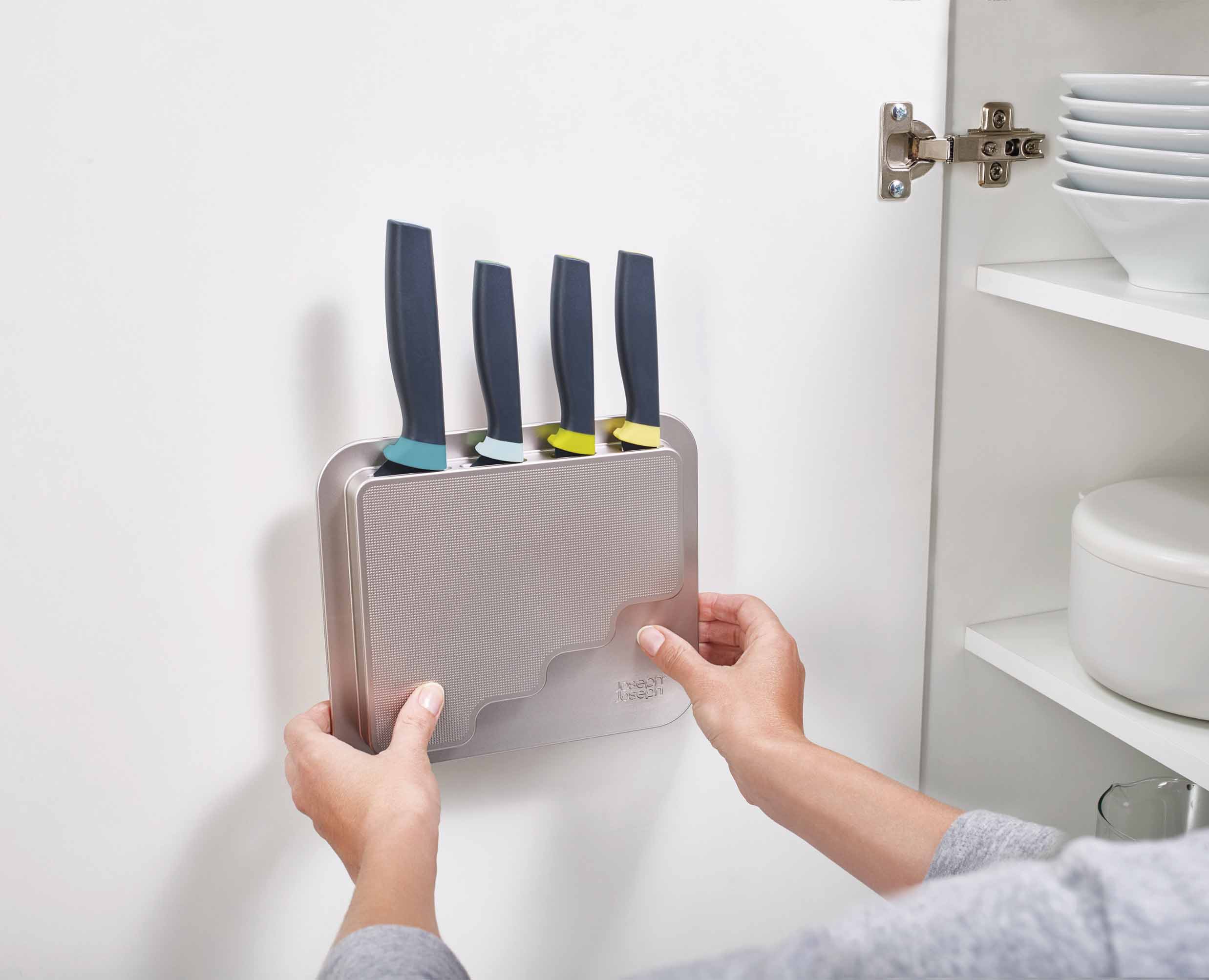 Ensemble de 4 Couteaux de Cuisine Elevate™  Opale à Rangement de Porte DoorStore™ - Image 5