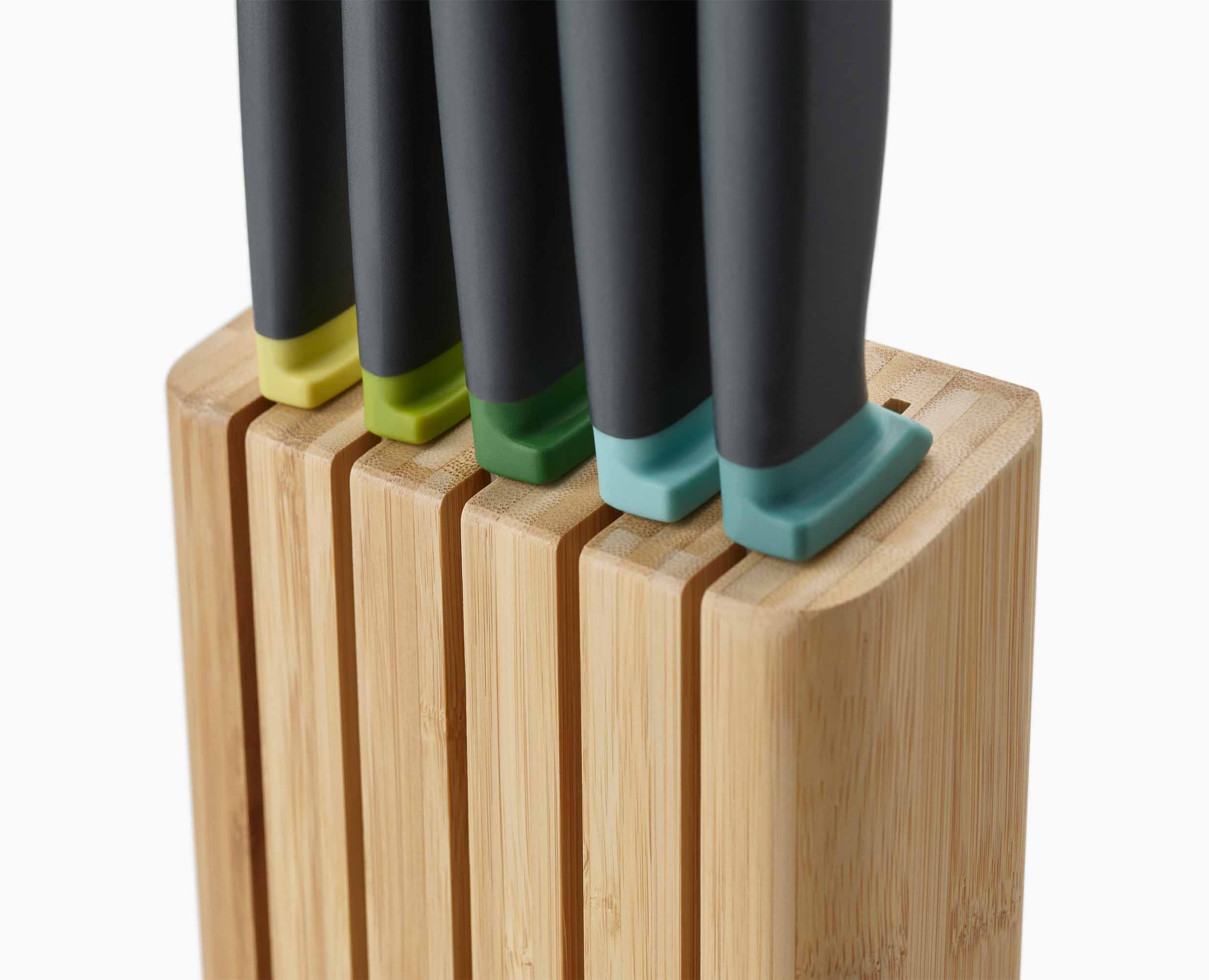 Ensemble de 5 Couteaux de Cuisine Elevate™ avec Bloc en Bambou - Image 6