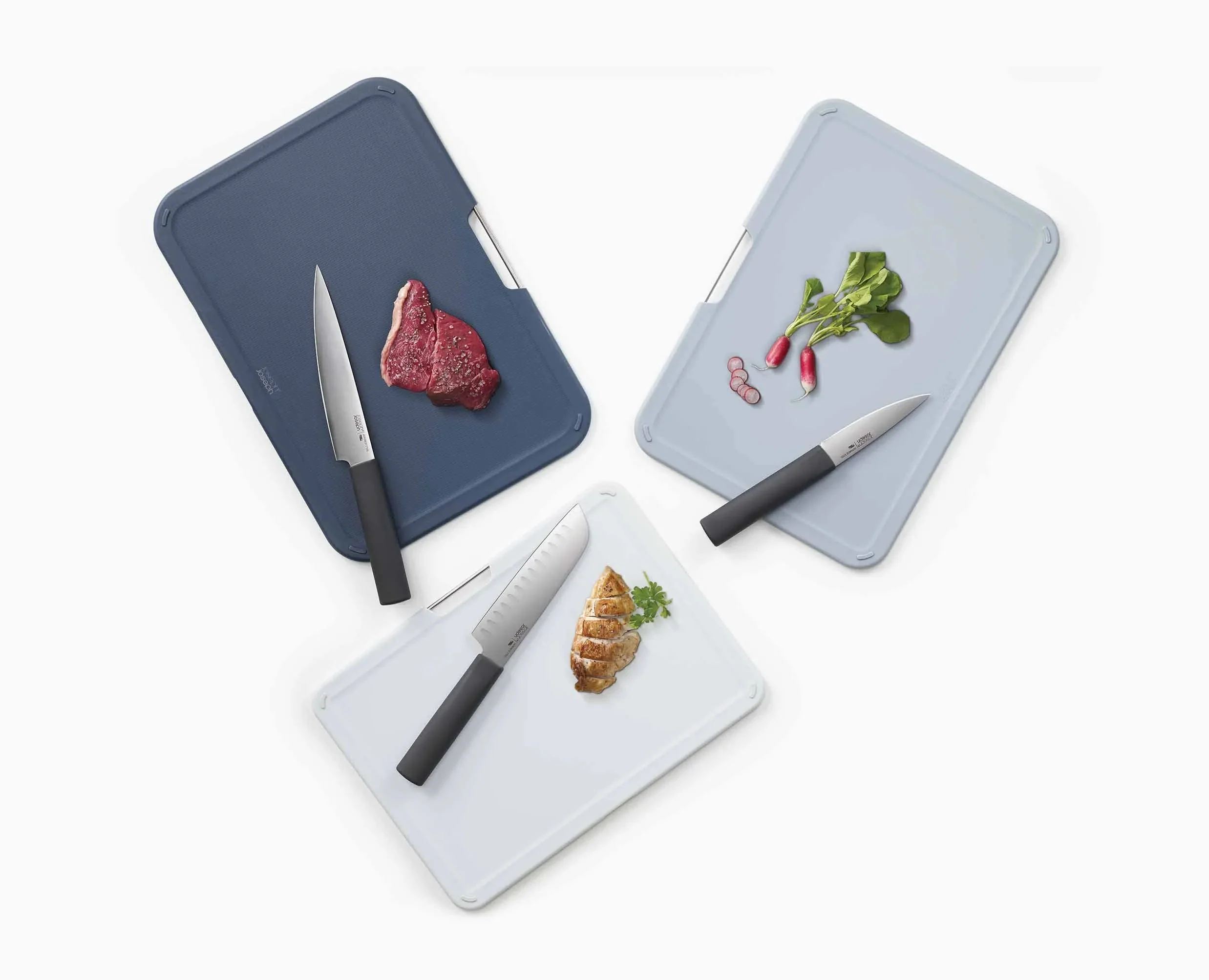 Set de 6 Couteaux et Planche à Découper Gris Nest™ Boards Plus - Image 6
