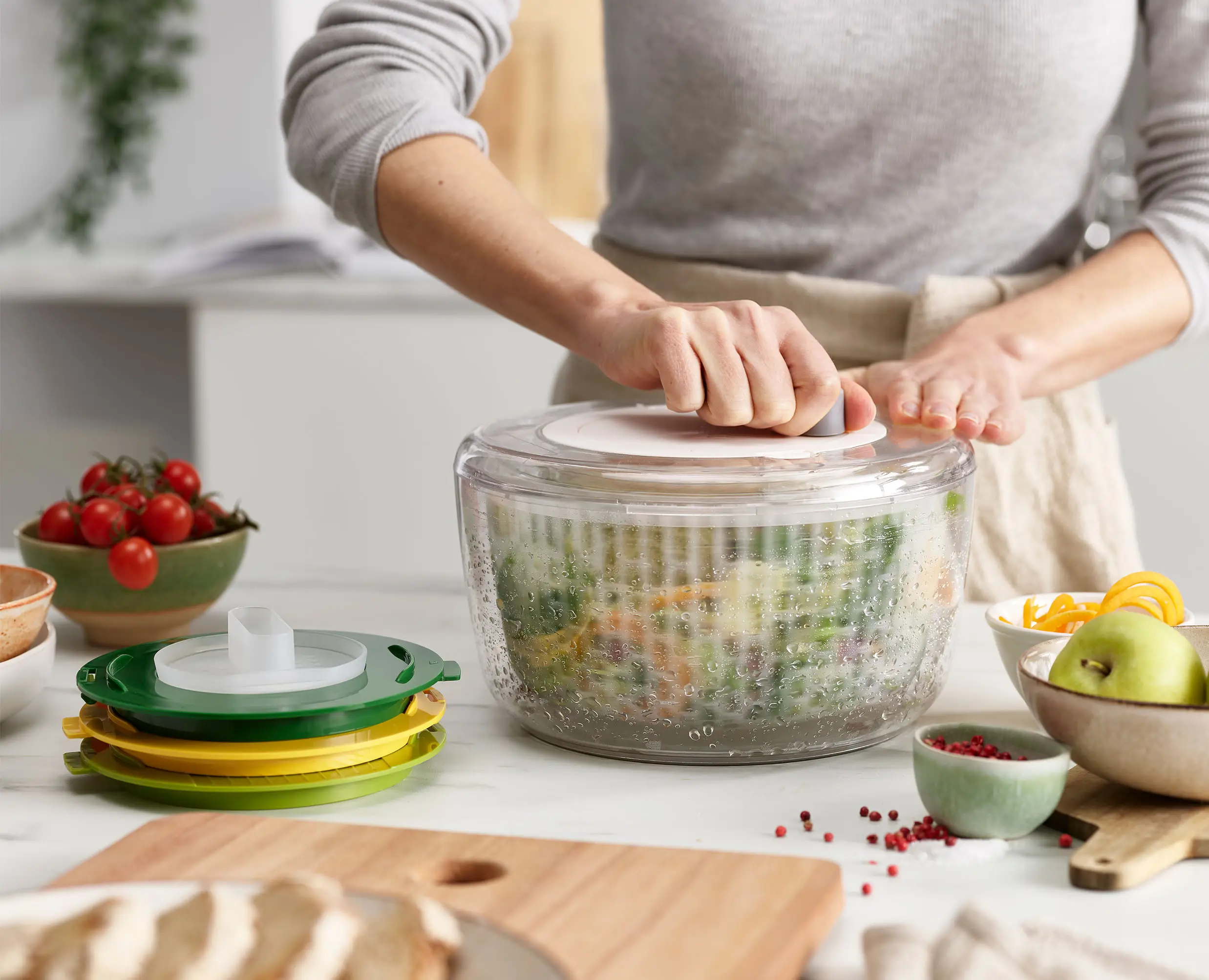 Set de Préparation de Salade 4-en-1 Multicolore Multi-Prep™ - Image 3