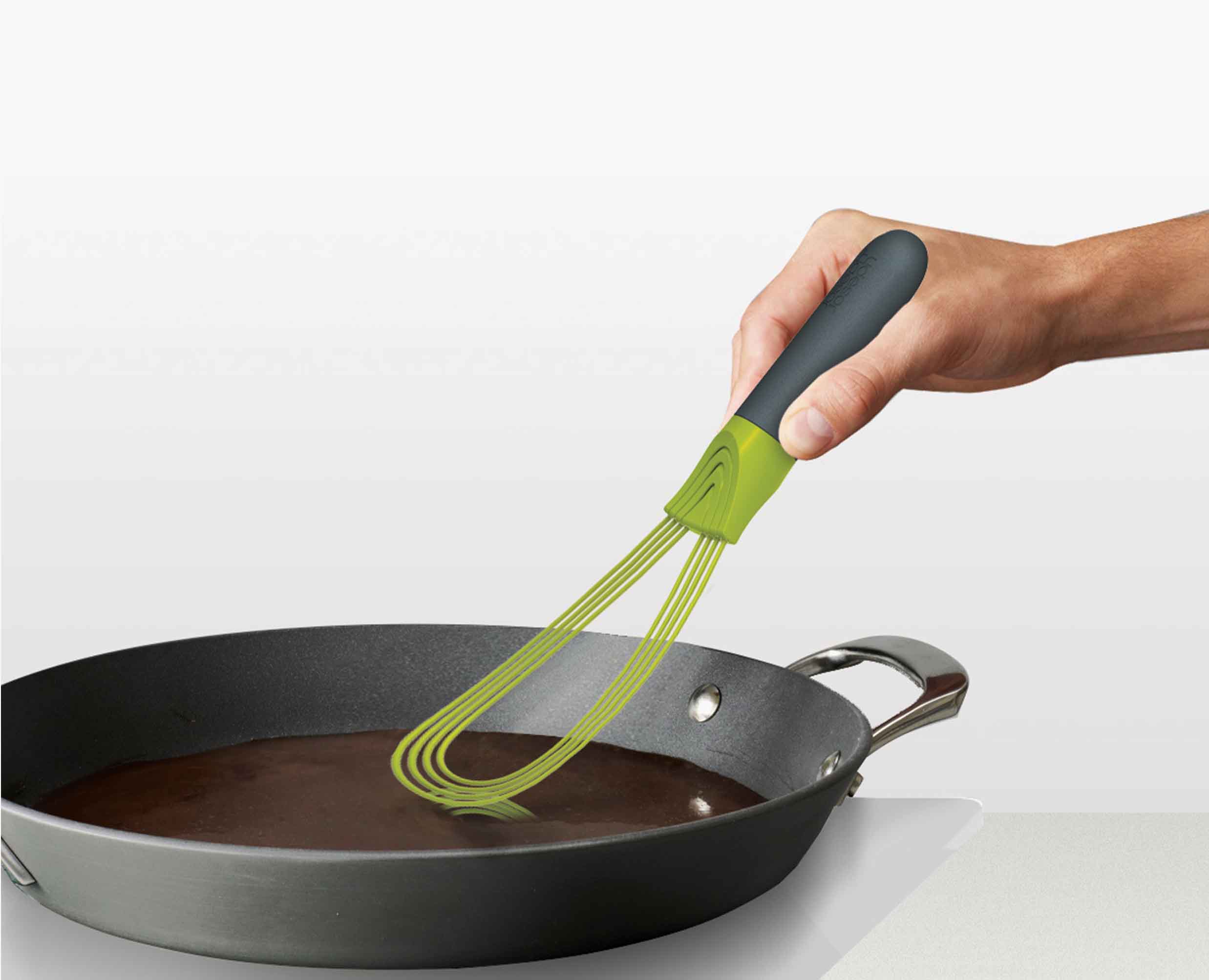 Fouet Ballon et Plat 2-en-1 en Silicone Vert Twist™ - Image 5