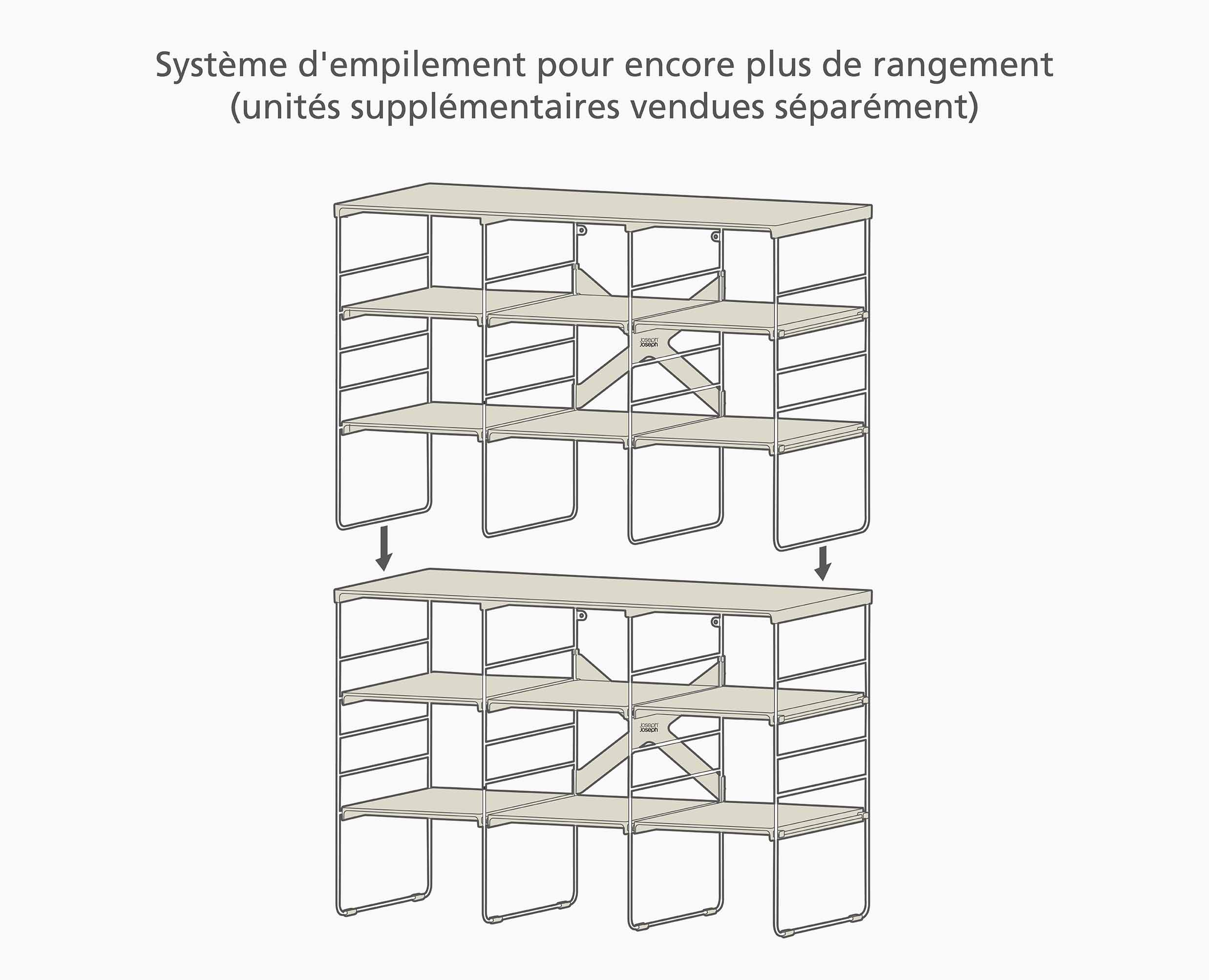 Range Chaussures Ajustable Écru Triple Level™ Plus - Image 8