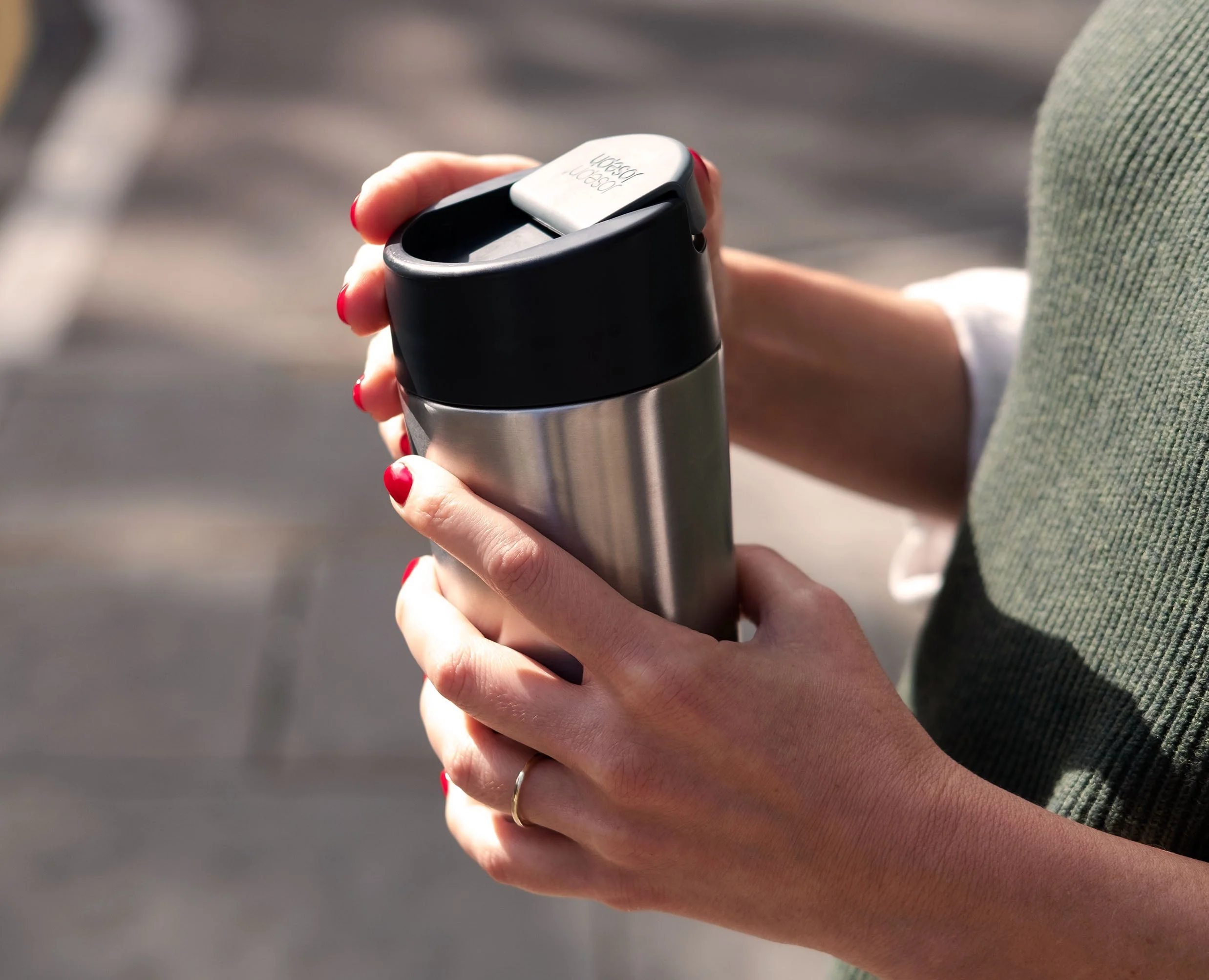 Grand Mug Réutilisable en Inox 454ml Sipp™ - Image 3