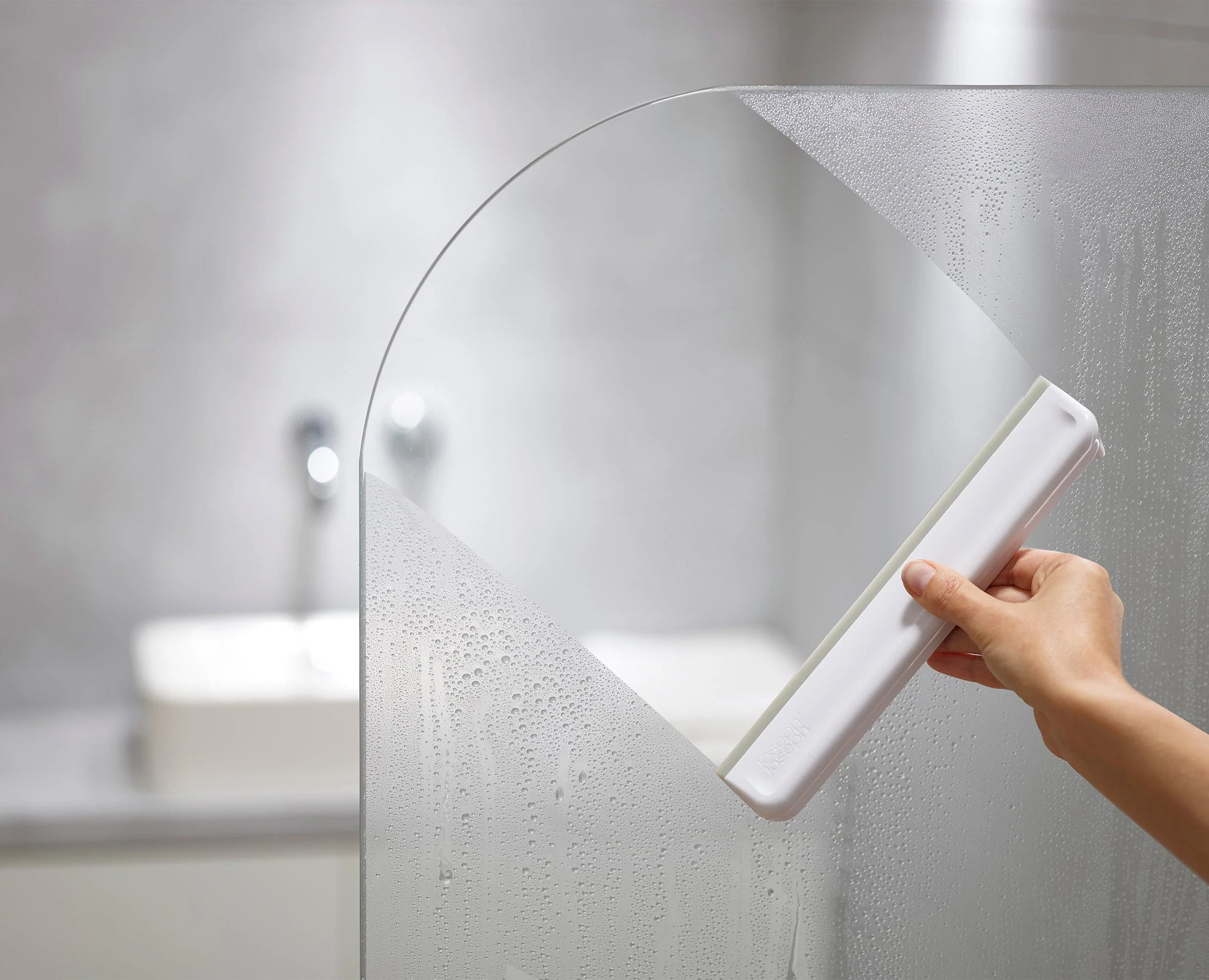 Lot de 2 Raclettes de Douche Grises Claires EasyStore™ - Image 4
