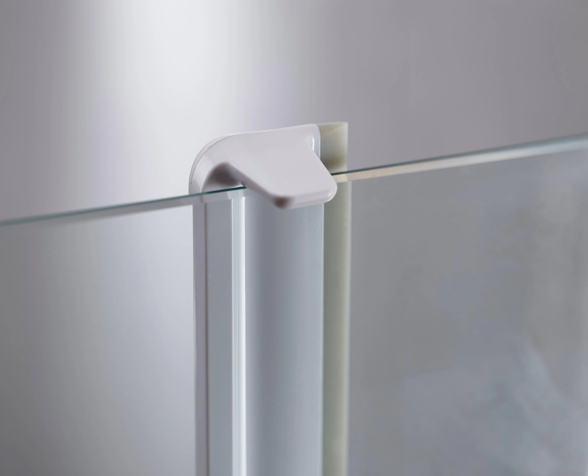 Lot de 2 Raclettes de Douche Grises Claires EasyStore™ - Image 5