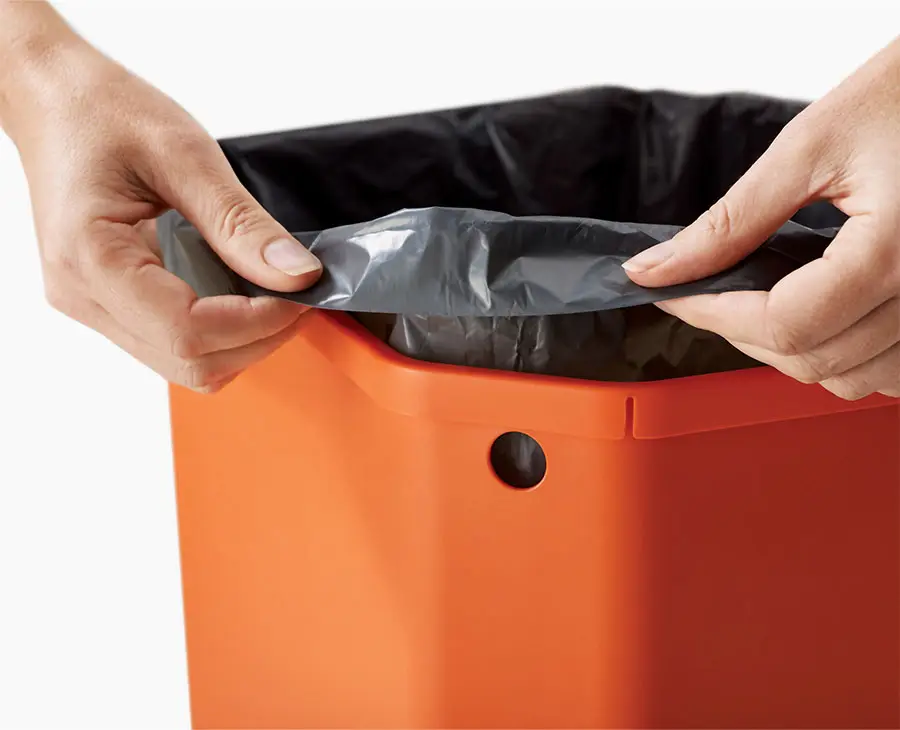Lot de 4 sacs poubelles recyclés gris IW7 20L - Image 5