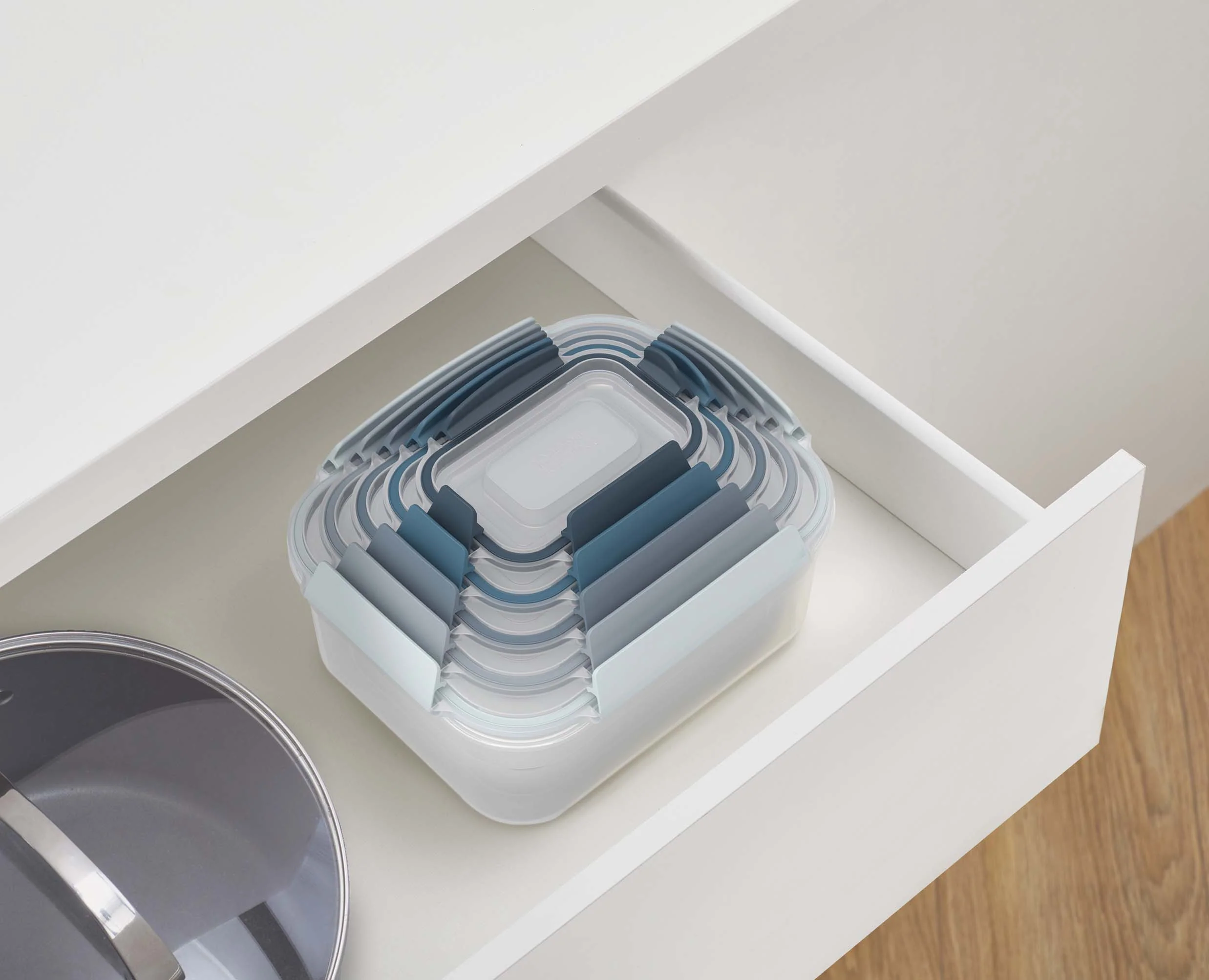 Lot de 5 Boîtes de Conservation Compactes Plastique en Bleu Nest™ - Éditions - Image 7