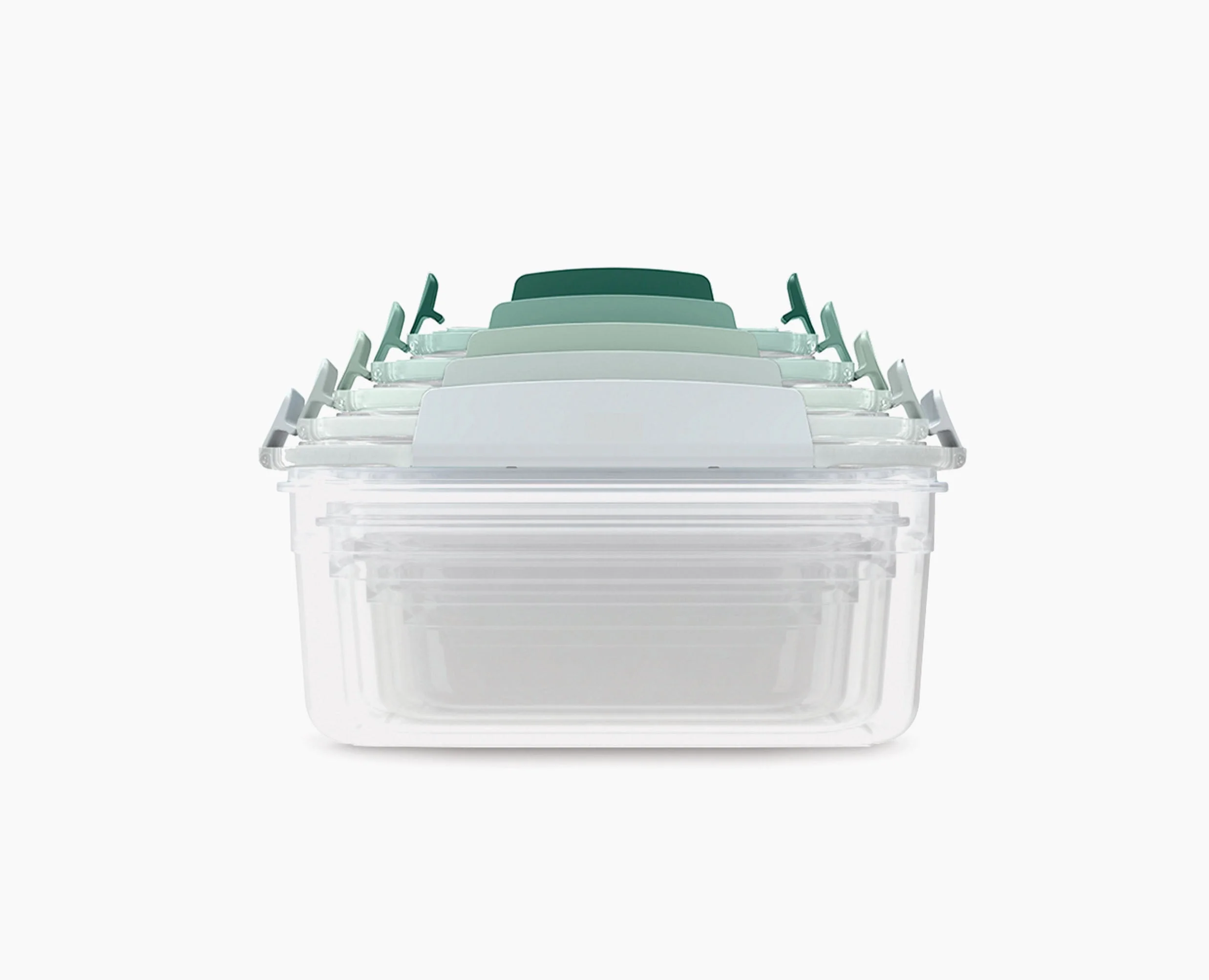 Lot de 5 Boîtes de Conservation Compactes Plastique en Vert Nest™ - Éditions - Image 4