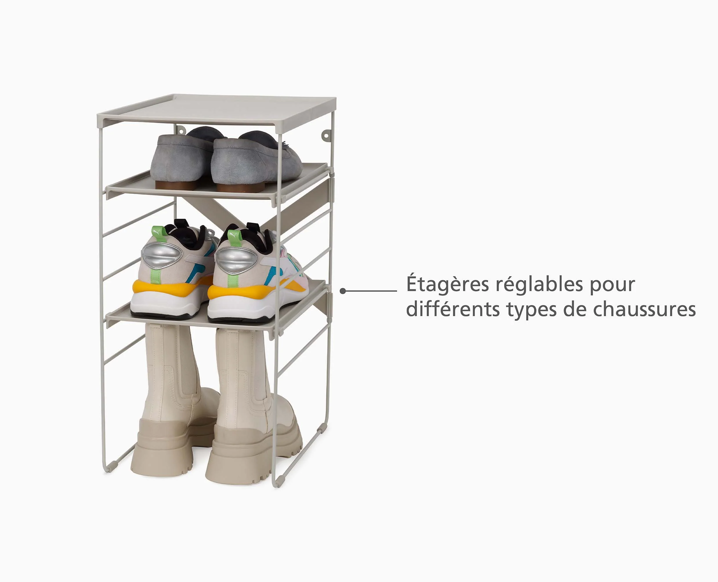 Range-chaussures Réglable Écru Level™ - Image 7