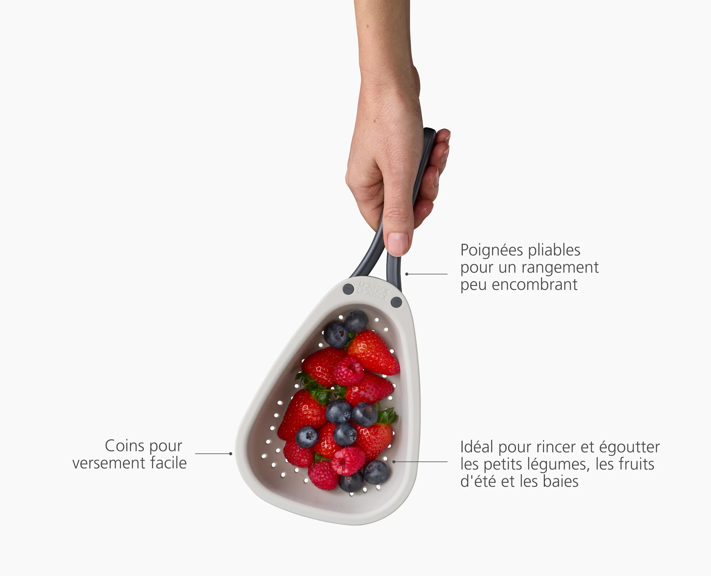 Mini Égouttoir avec Poignées Pliantes Droplet™ - Image 6