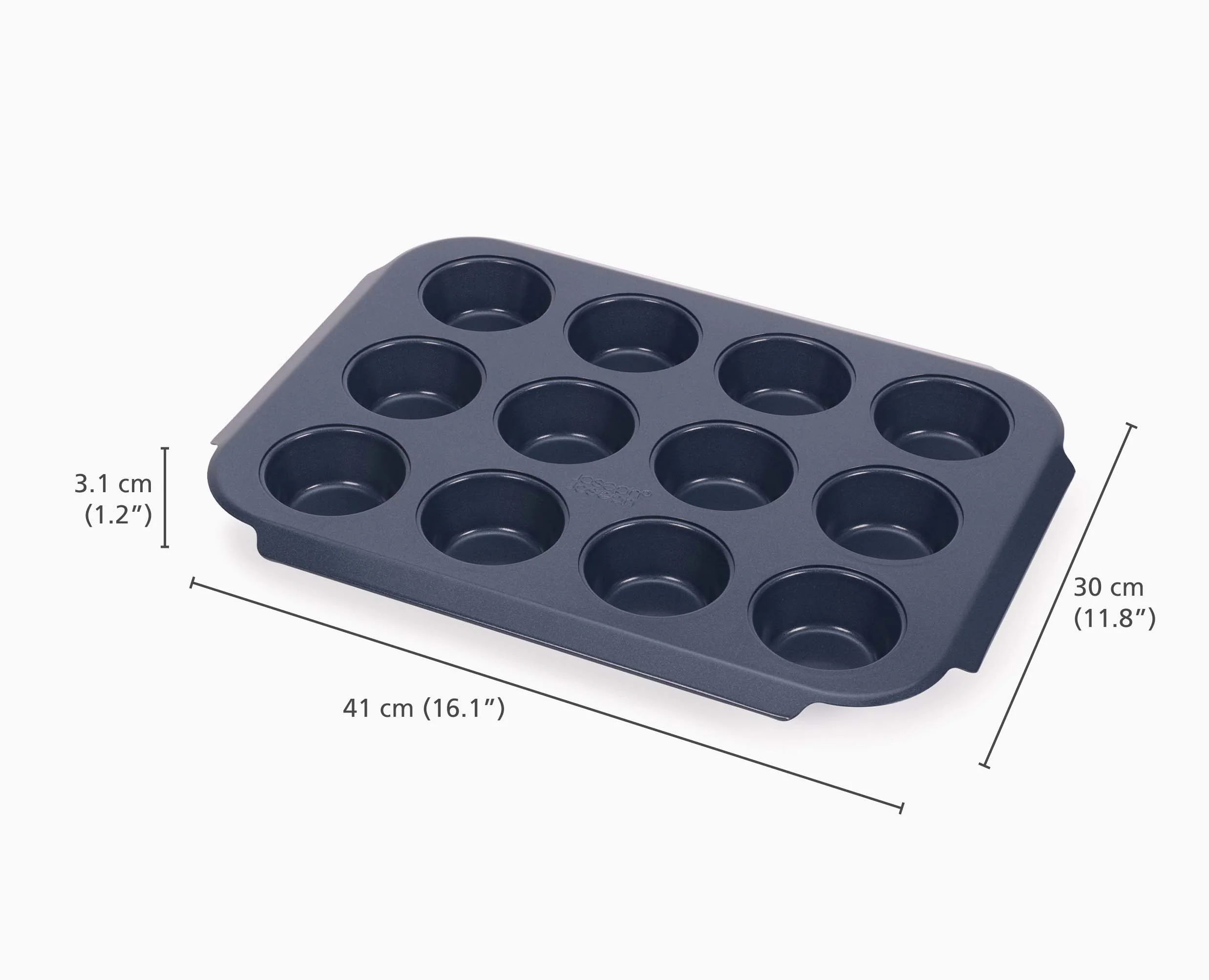 Moule à muffins antiadhésif bleu Nest™ Bake, pour 12 muffins - Image 5
