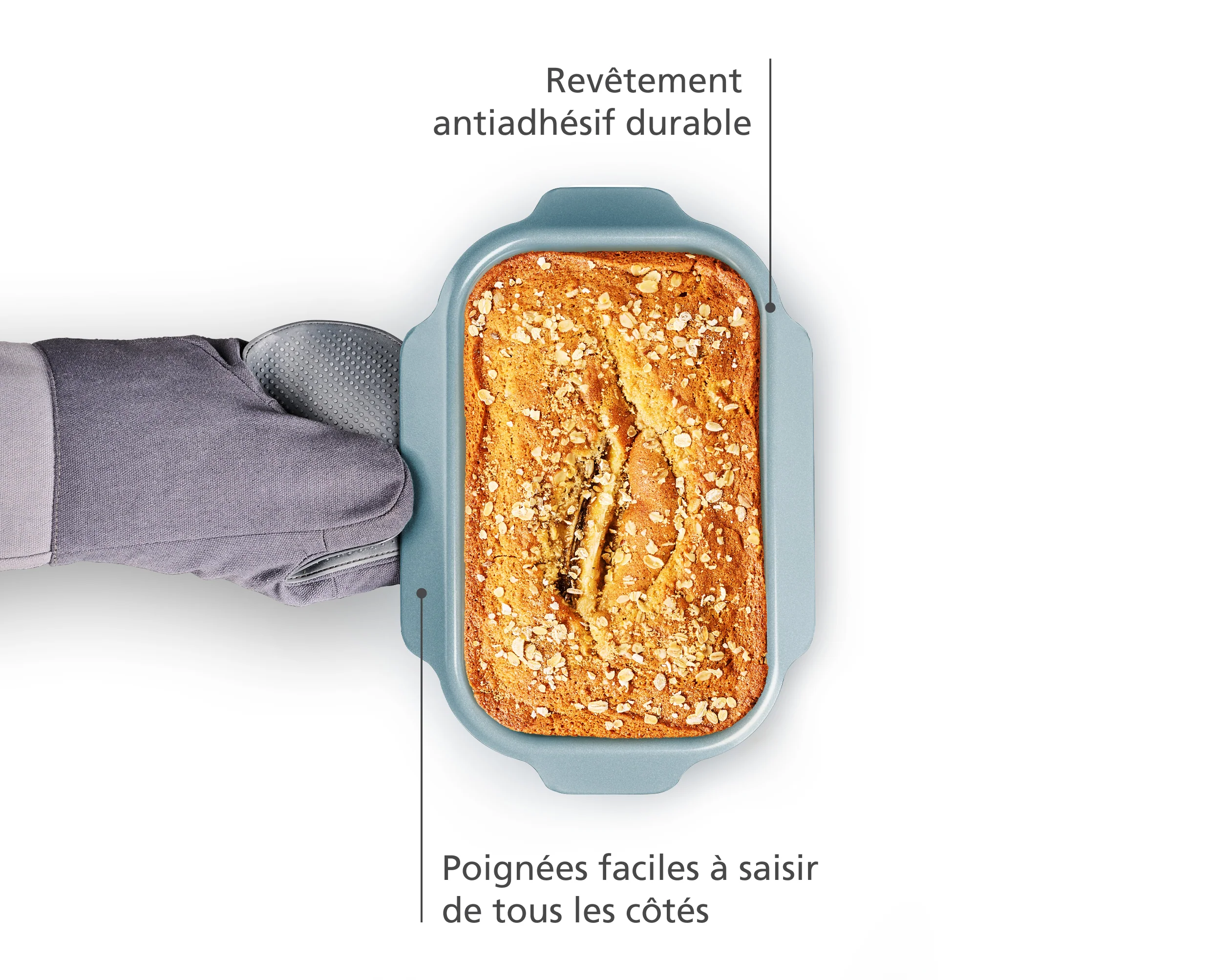 Moule pour pain de 1kg antiadhésif bleu Nest™ Bake - Image 4