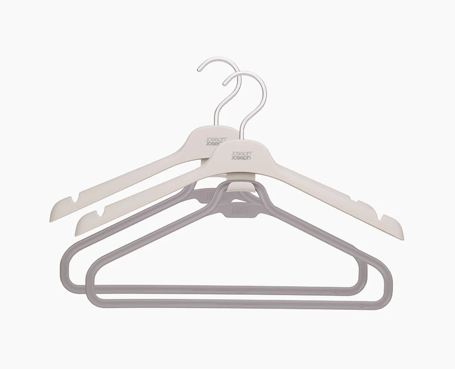 Ensemble de 2 cintres écrus pour vêtements longs Orderly™