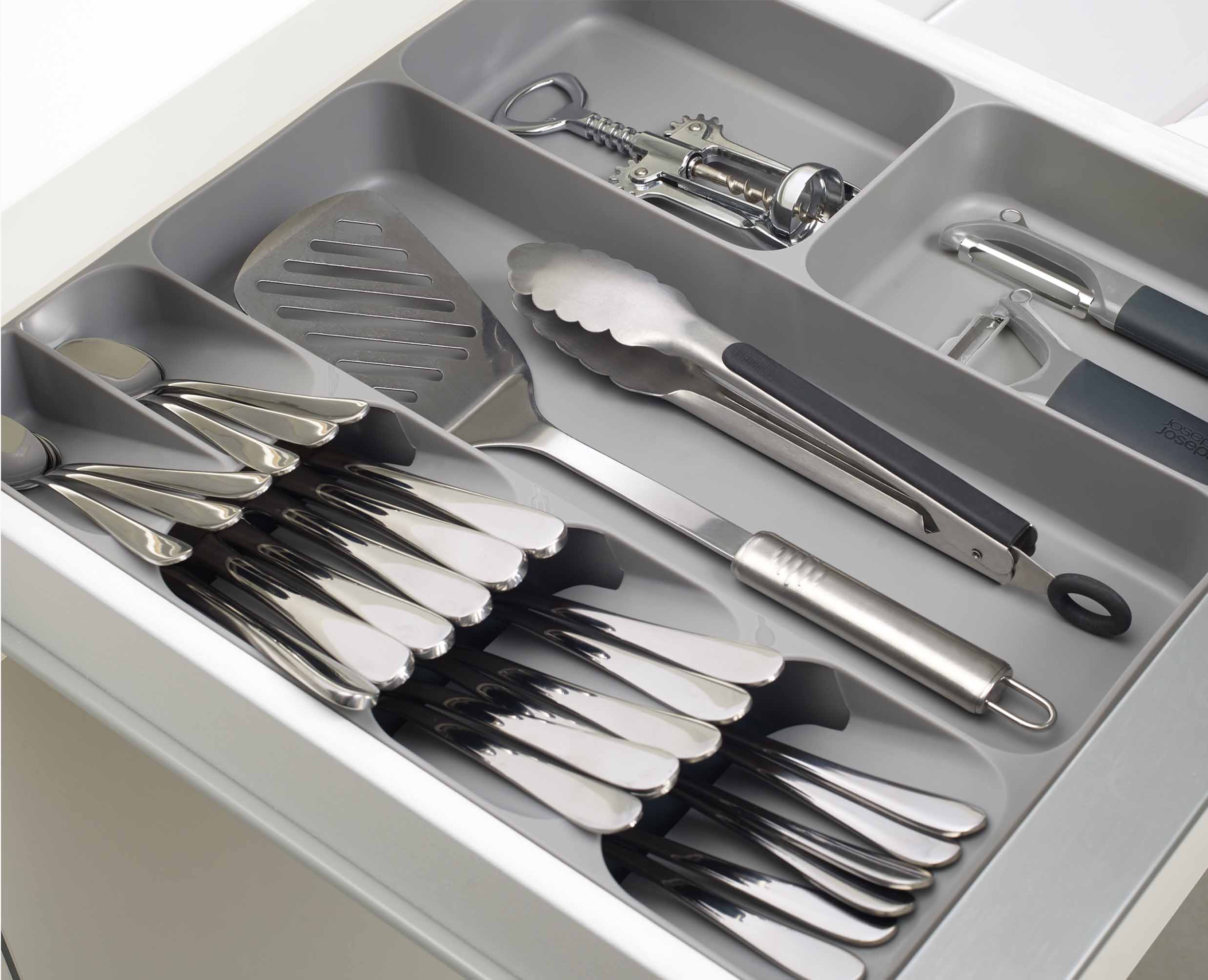 Organisateur de couverts, d'ustensiles et d'accessoires en Gris DrawerStore™ - Image 3